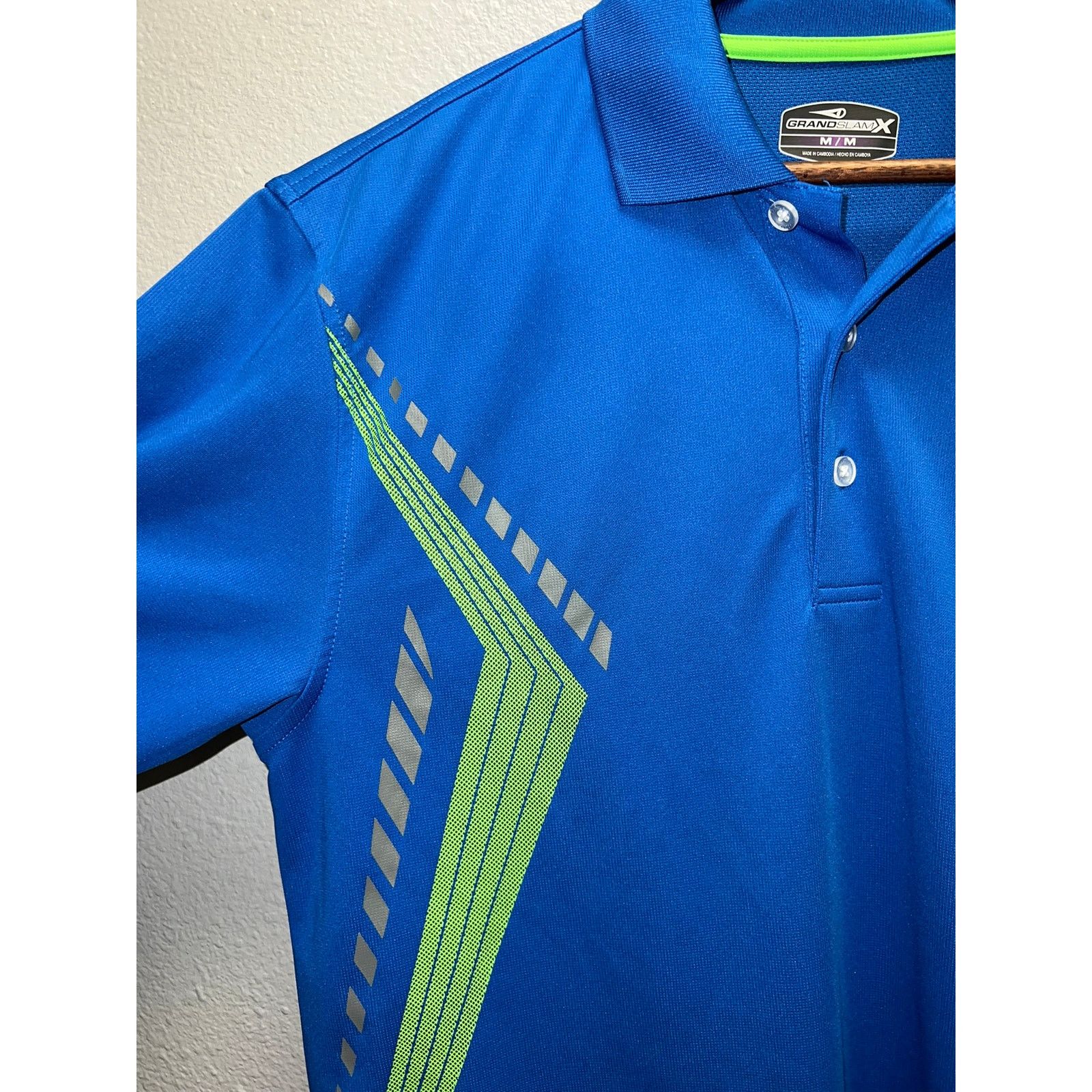 Grand Slam Grand Slam Blue Polo Shirt Golf Golfing Slam X Active Top M Size US M / EU 48-50 / 2 - 2 Thumbnail