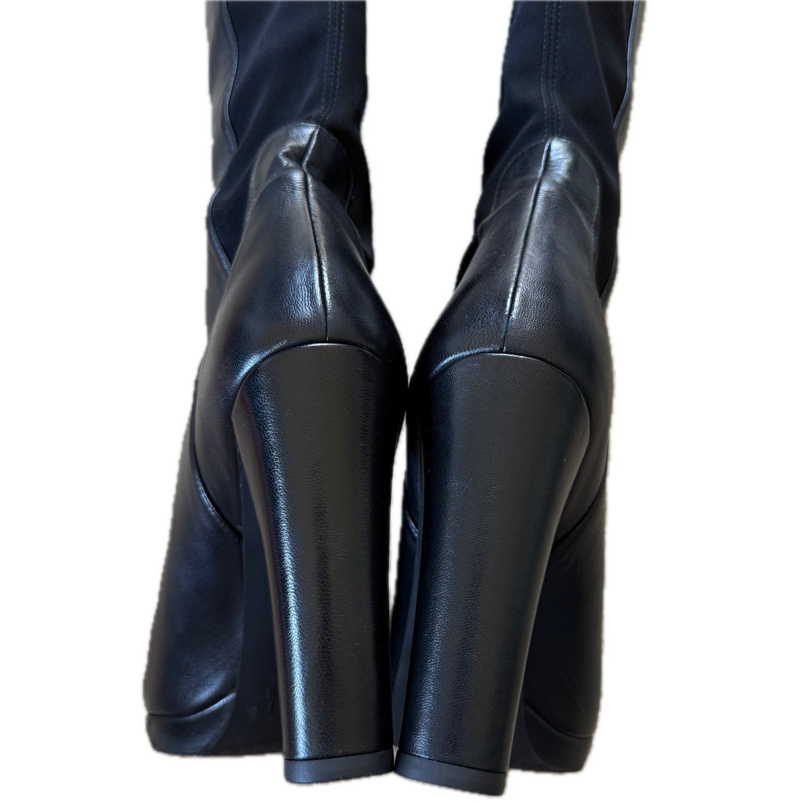 Stuart Weitzman Stuart Weitzman Napa Lowjack Leather & Neoprene Highway Boot Size US 10 / IT 40 - 3 Thumbnail
