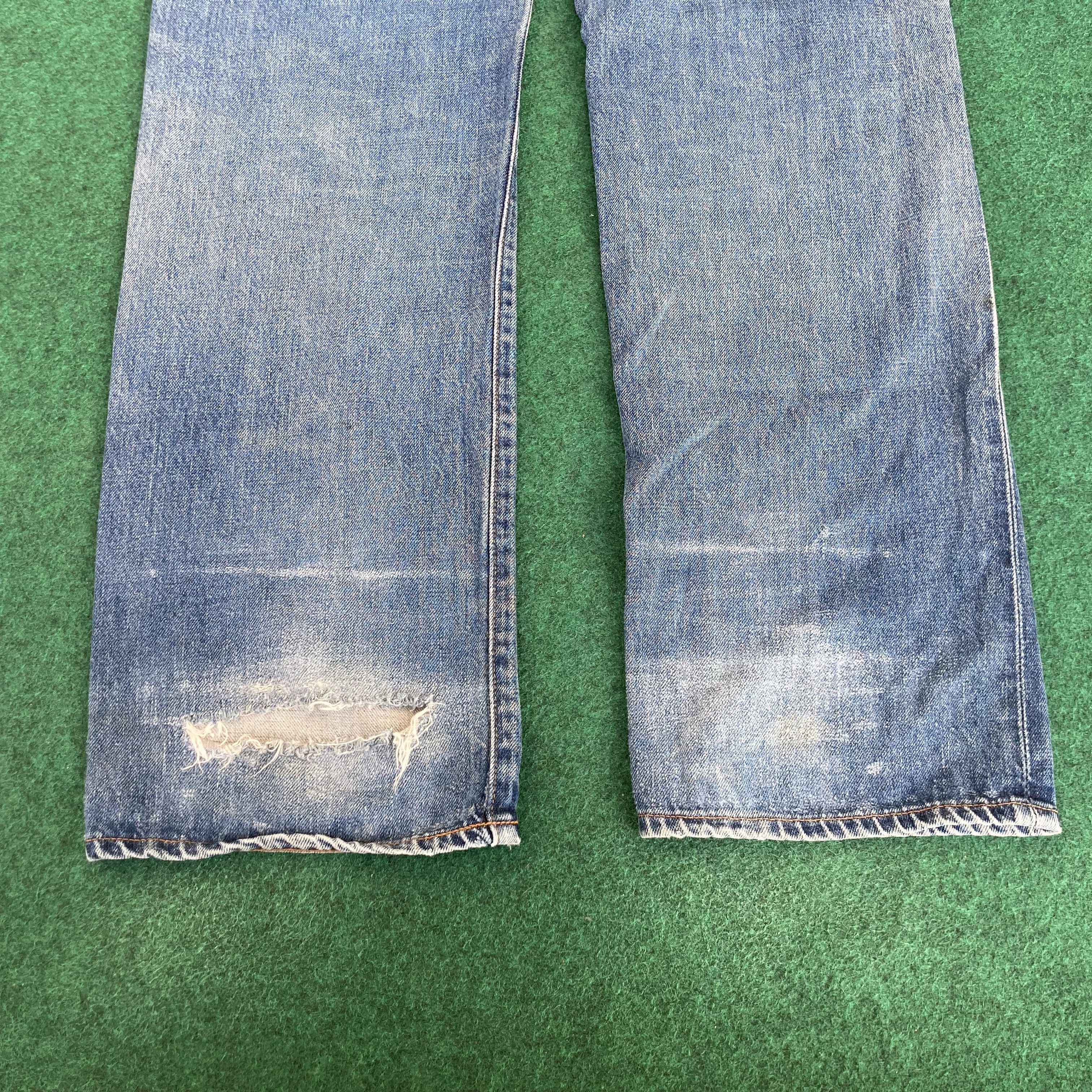 Levi's 28x33.5 Vtg Levis 504z Japan Big E Redline Selvedge Jeans Size US 28 / EU 44 - 13 Thumbnail