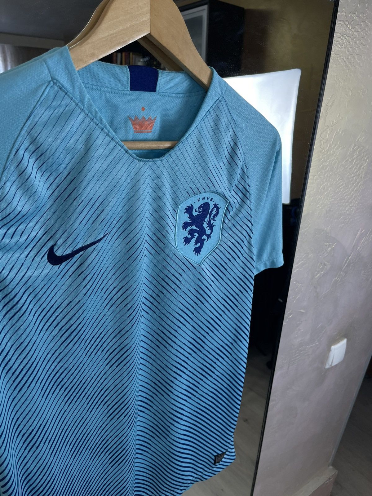 Nike Nike Netherlands 2018 Away Soccer Jersey Netherlands KNVB Size US S / EU 44-46 / 1 - 2 Thumbnail