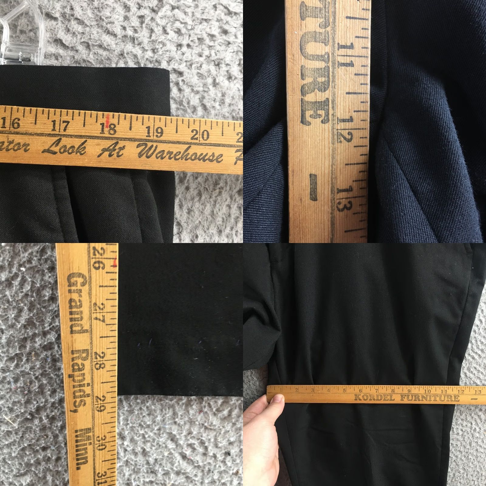 Calvin Klein Calvin Klein Dress Pants Mens 38x30 Black Mid Rise Casual Shirt Flat Front Straight Leg 39 Waist Regular Fit Size US 38 / EU 54 - 8 Thumbnail