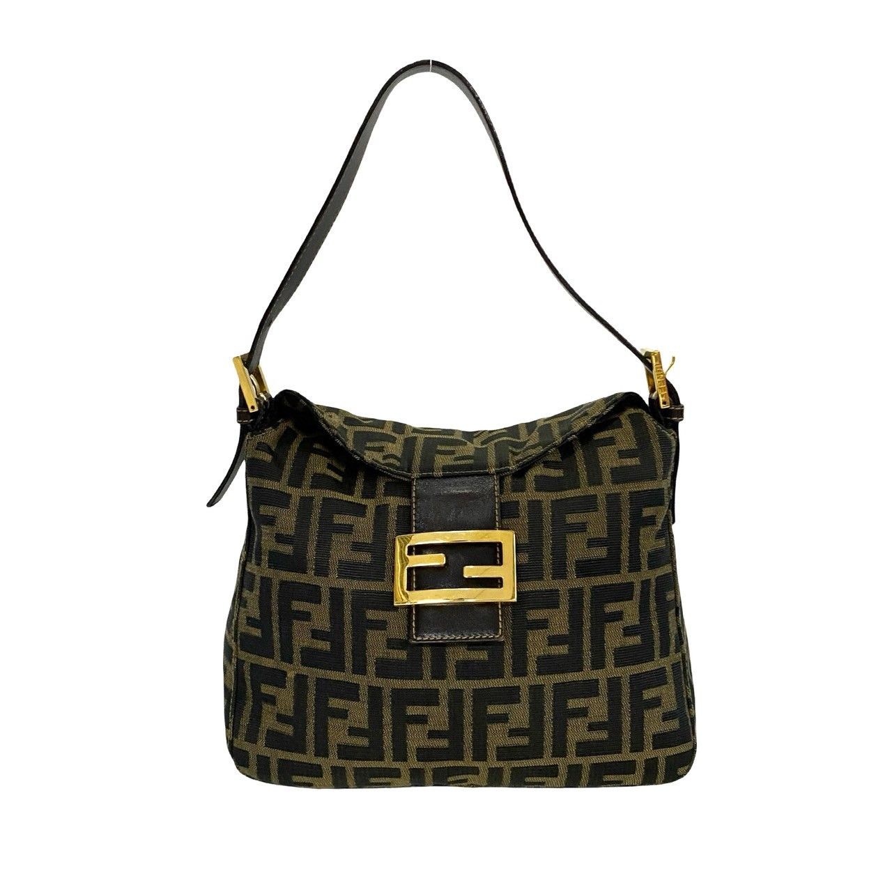 Fendi Fendi Zucca Mamma Baguette Bag Canvas Crossbody Bag in Very Good Condition Size ONE SIZE - 1 Thumbnail