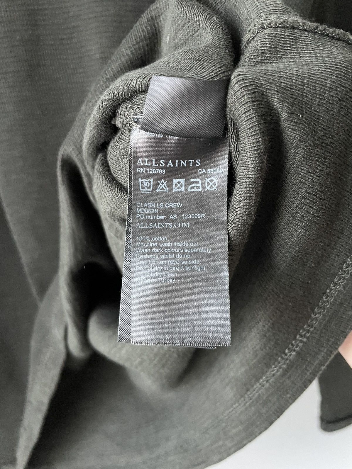 Allsaints Allsaints Luxury Waffle Long Sleeve Sweatshirt Size US S / EU 44-46 / 1 - 12 Thumbnail