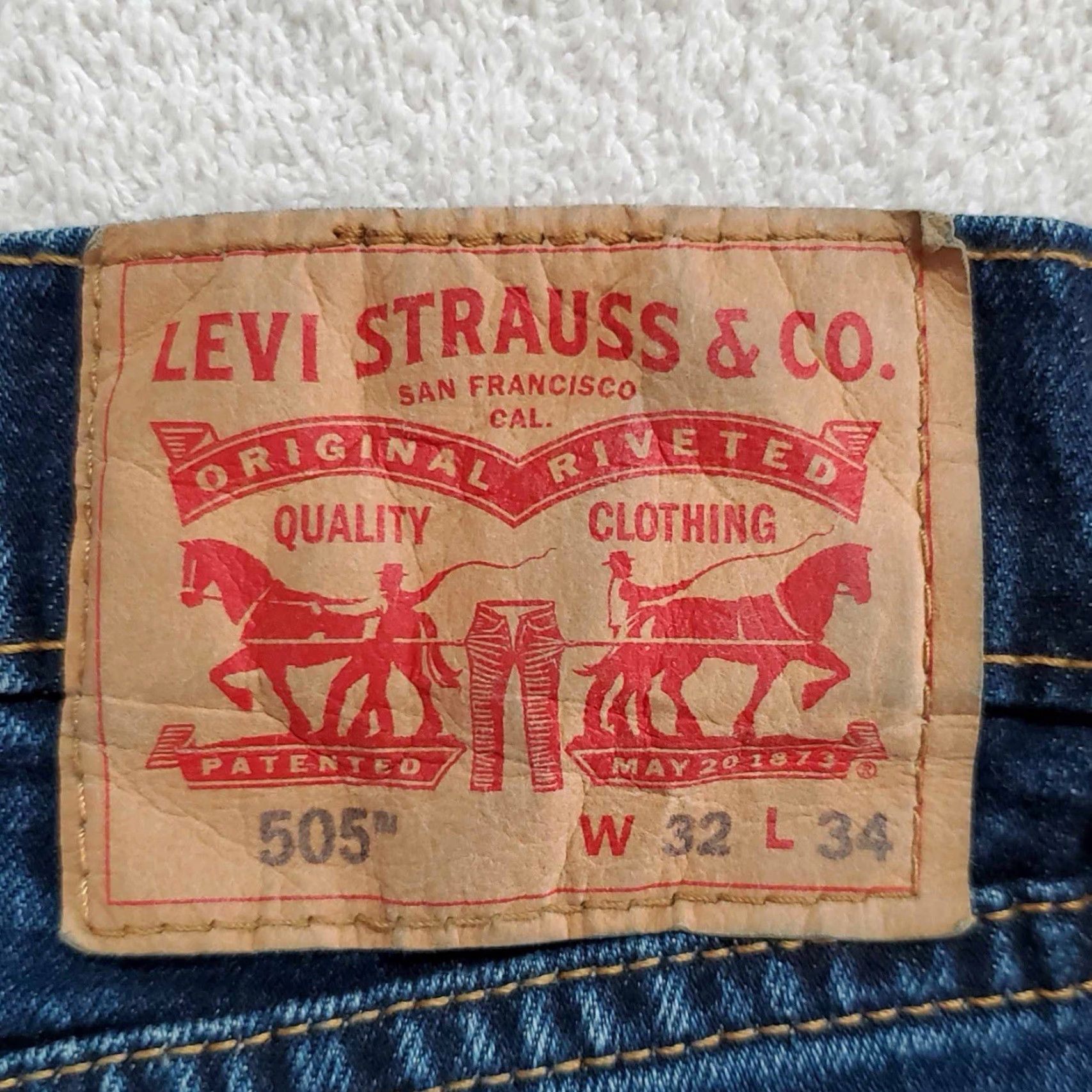 Levi's Levis Jeans 32 X 32 Adult Blue Mens Size US 32 / EU 48 - 4 Thumbnail