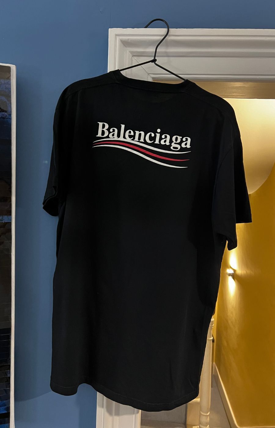 Balenciaga Charcoal Cotton Oversize Tbilisi T-Shirt | Grailed