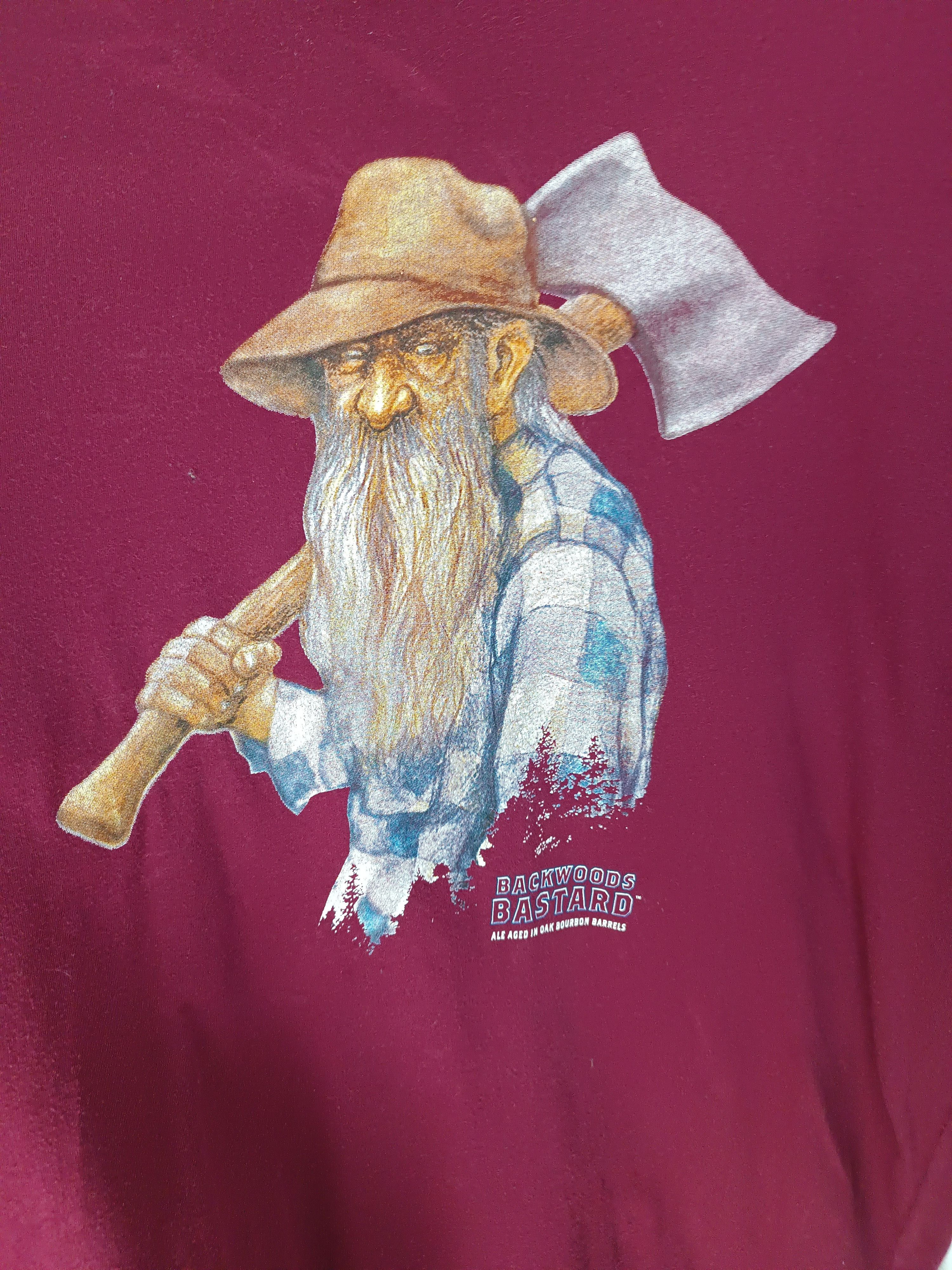 Vintage VINTAGE BACKWOODS BASTARD BREWING BEER DRINKS TEE Size US XL / EU 56 / 4 - 10 Thumbnail