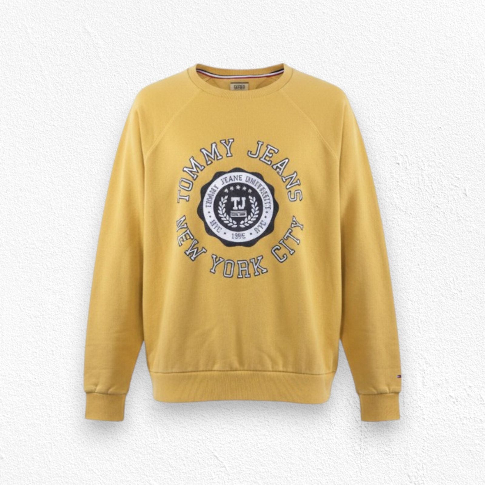 Tommy Jeans Tommy Jeans Yellow Collegiate Crewneck Sweatshirt Size Small Size S / US 4 / IT 40 - 1 Thumbnail