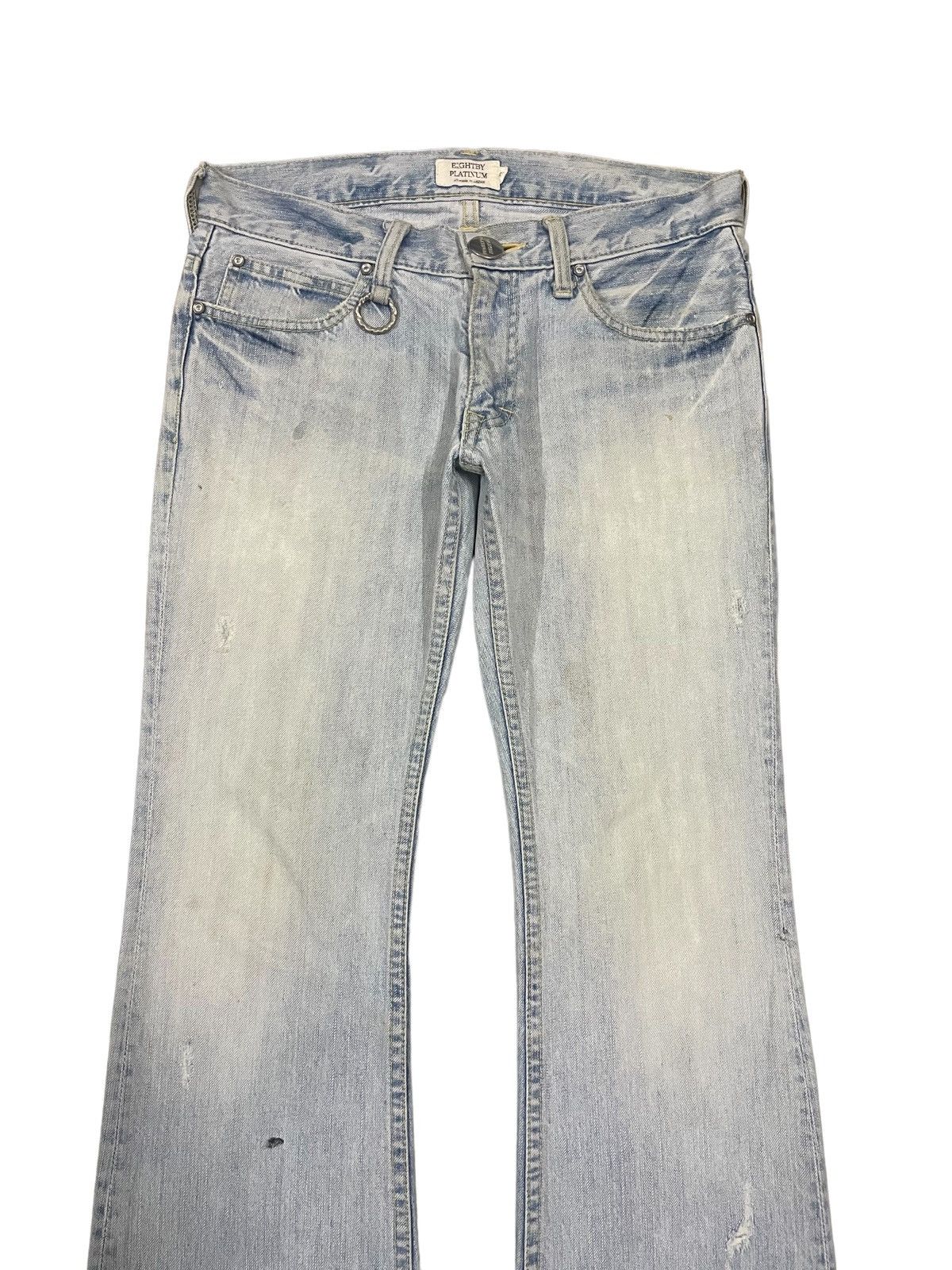 Japanese Brand Vintage Japanese Denim Womenswear Low Waisted Flare Jeans Size 30" / US 8 / IT 44 - 2 Thumbnail