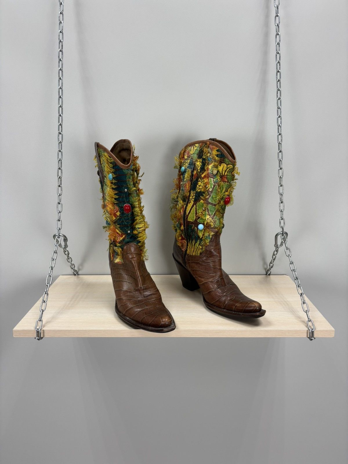Womens western leather boots Size 38 Color Multicolor