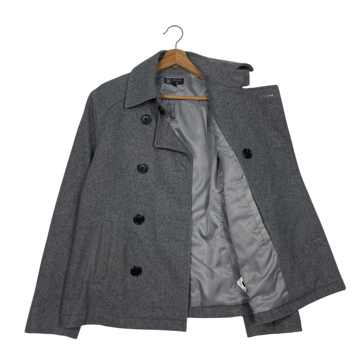 Michel Klein Michel Klein Double Breasted Wool Jacket Size US M / EU 48-50 / 2 - 9 Thumbnail