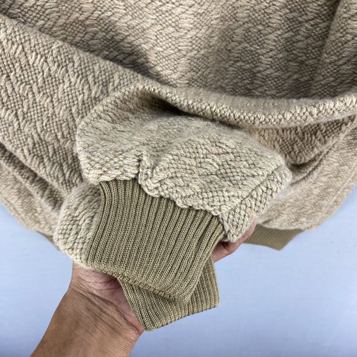 Aran Isles Knitwear Vintage Y2k knitwear Bomber Jacket By Kings Well Size US M / EU 48-50 / 2 - 9 Thumbnail