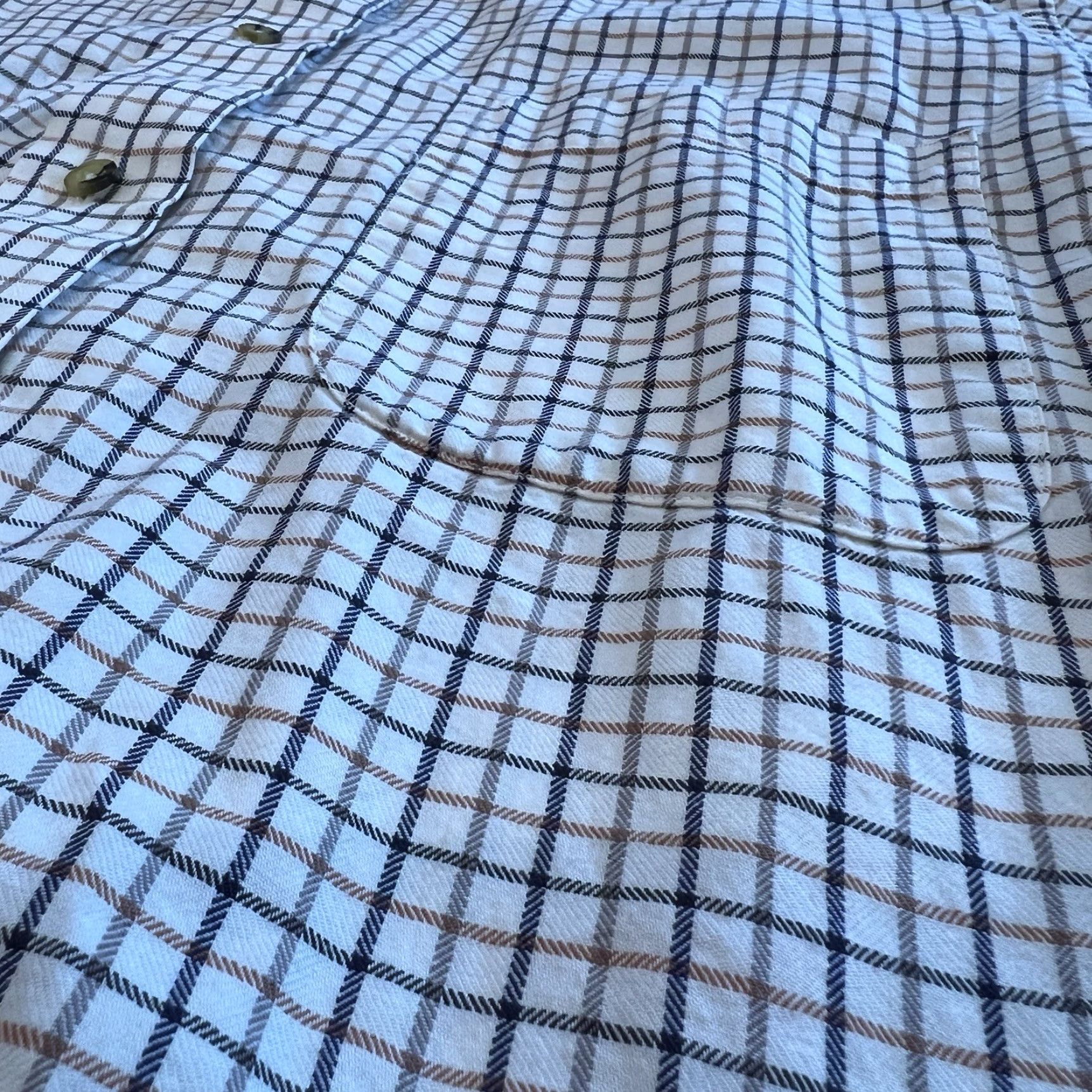 Vintage Men’s Viyella Button Up Shirt Size 16.5 Windowpane Design Size US L / EU 52-54 / 3 - 7 Thumbnail