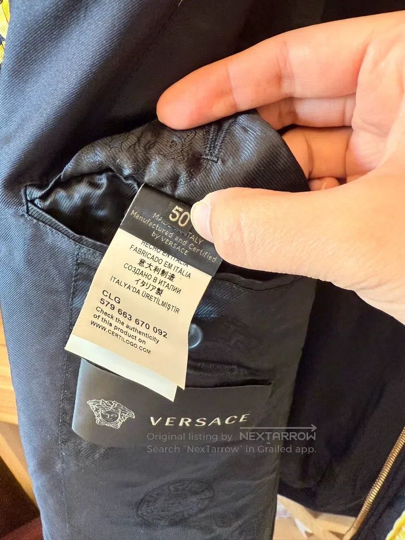 Versace Versace Mulberry silk cotton jacket Size US M / EU 48-50 / 2 - 7 Thumbnail