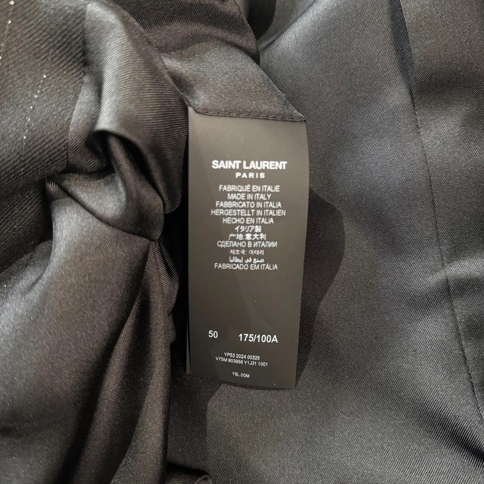 Saint Laurent Paris Saint Laurent Double Breasted Blazer Size 50R - 5 Thumbnail
