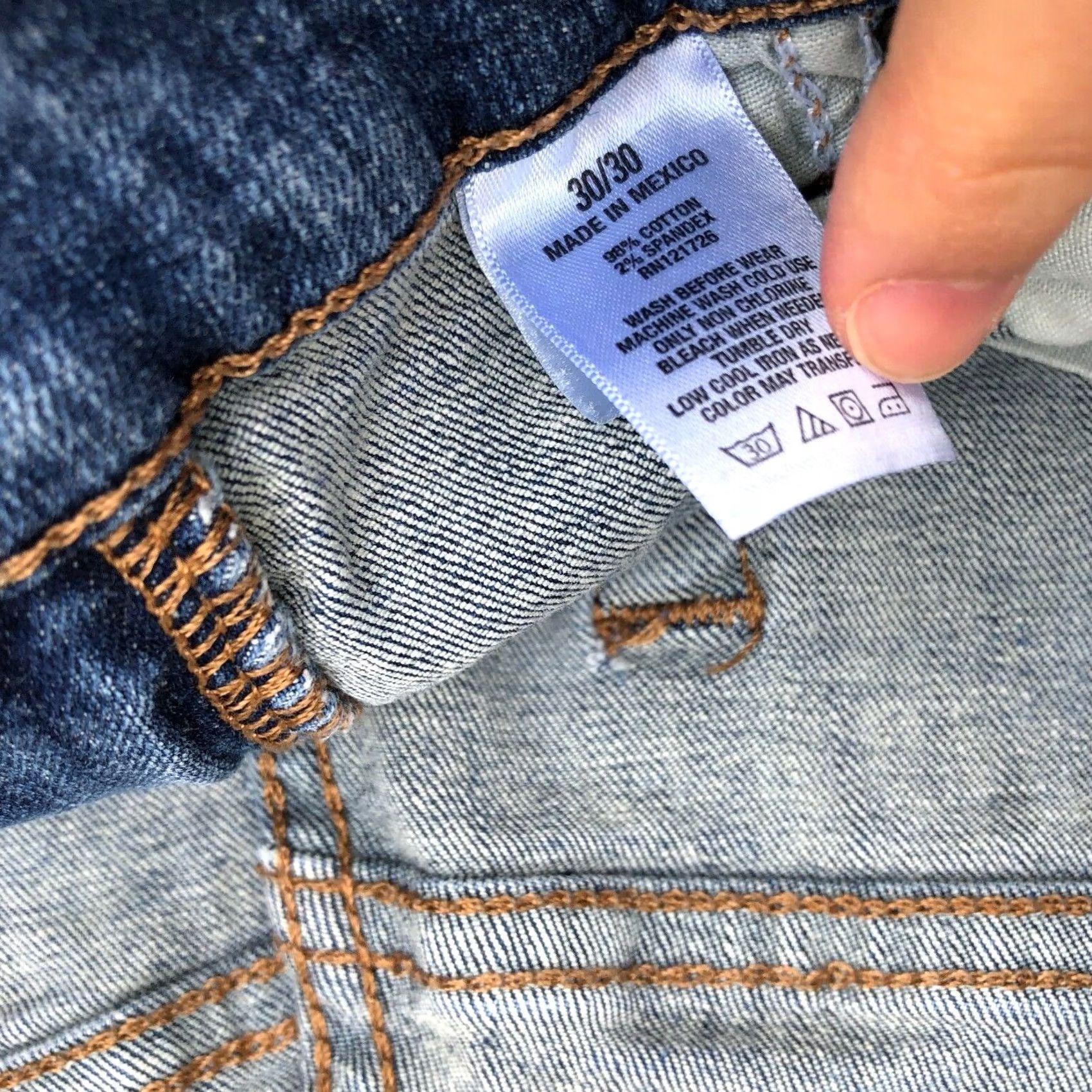 Vintage Aéropostale Jeans Straight Denim 30/30 Men Medium Wash Blue Pants Size US 30 / EU 46 - 6 Thumbnail