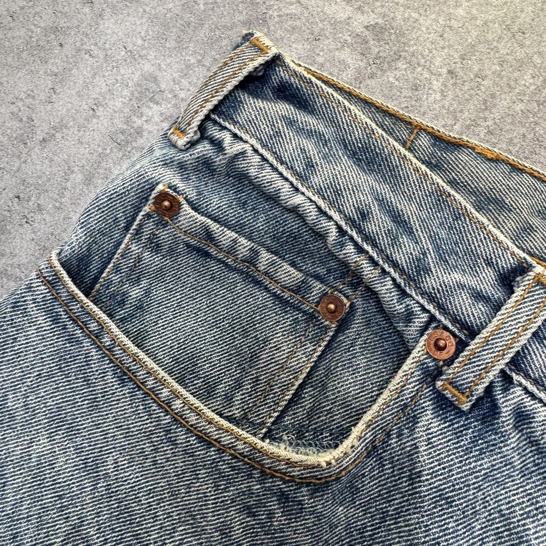 Levi's × Levi's Vintage Clothing Levi's 416 Orange Tab tapered stonewash jeans Size US 36 / EU 52 - 5 Thumbnail