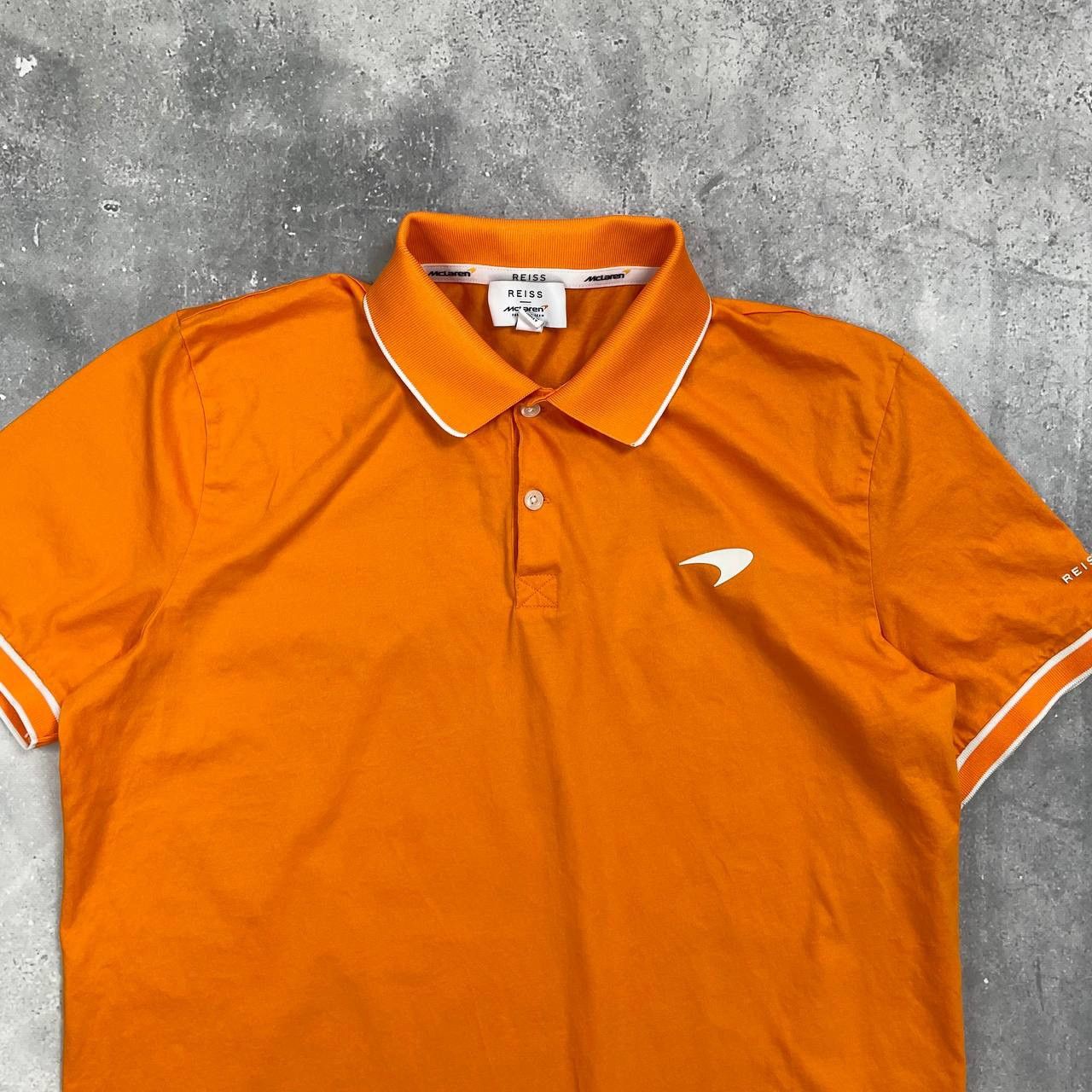 Reiss REISS x McLaren F1 Crypto Polo Shirt Orange Size L Size US L / EU 52-54 / 3 - 6 Thumbnail