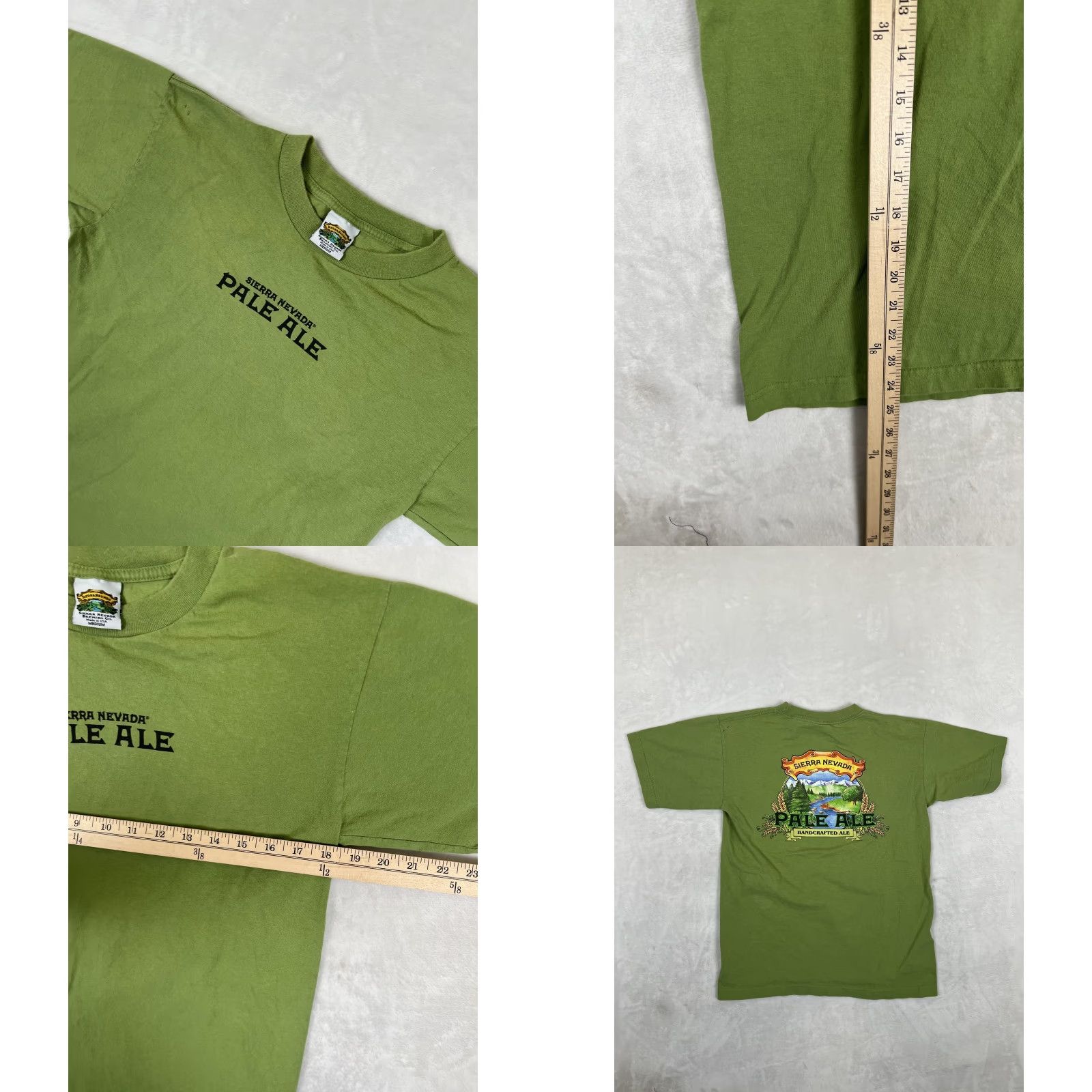 Vintage Vintage Sierra Nevada Pale Ale T-Shirt Mens M Green Beer Made USA Brewery Size US M / EU 48-50 / 2 - 8 Thumbnail