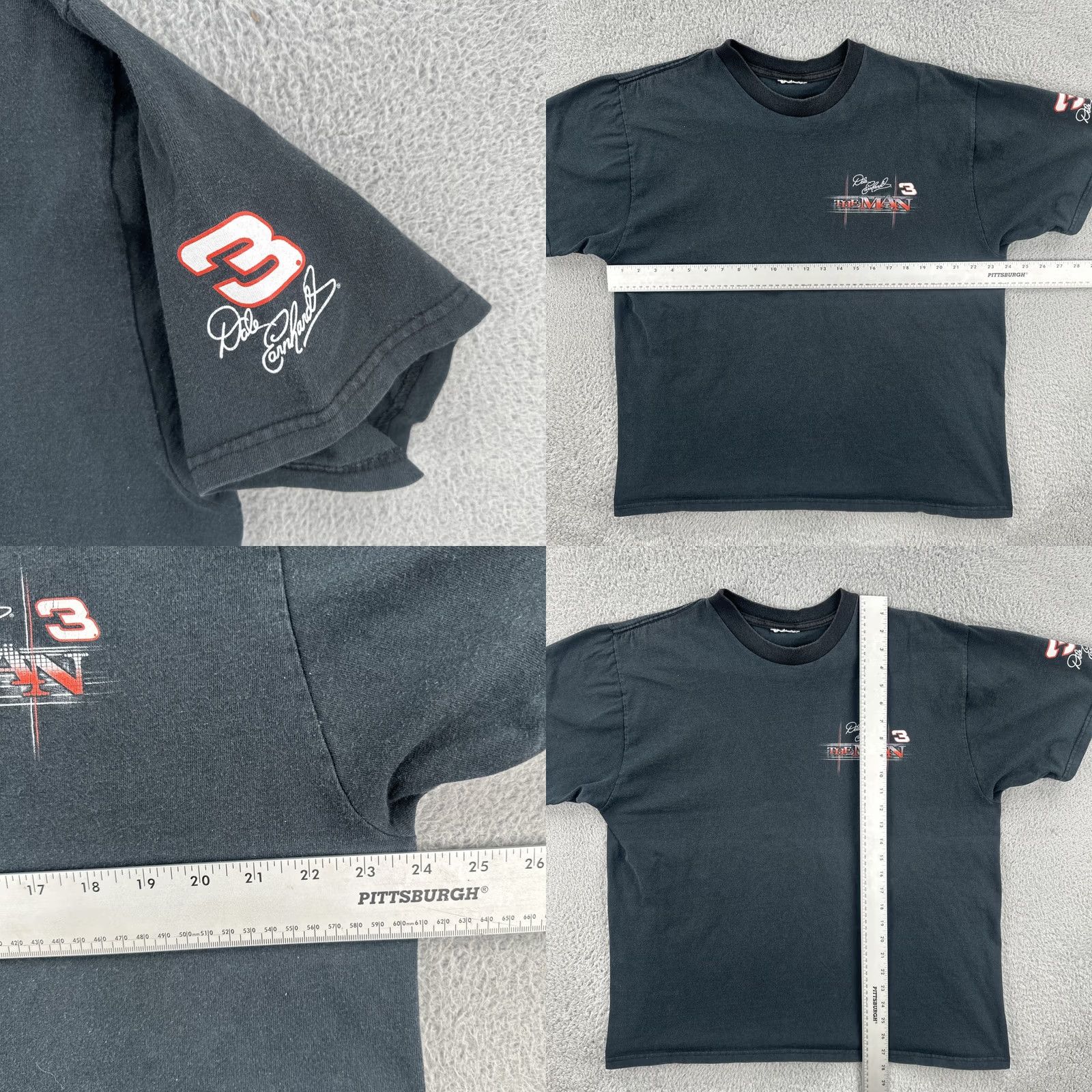 Vintage VINTAGE Chase NASCAR 90s T Shirt Men XL Black Crew Neck Short Sleeve Dale Earnhardt #3 The Man Size US XL / EU 56 / 4 - 8 Thumbnail