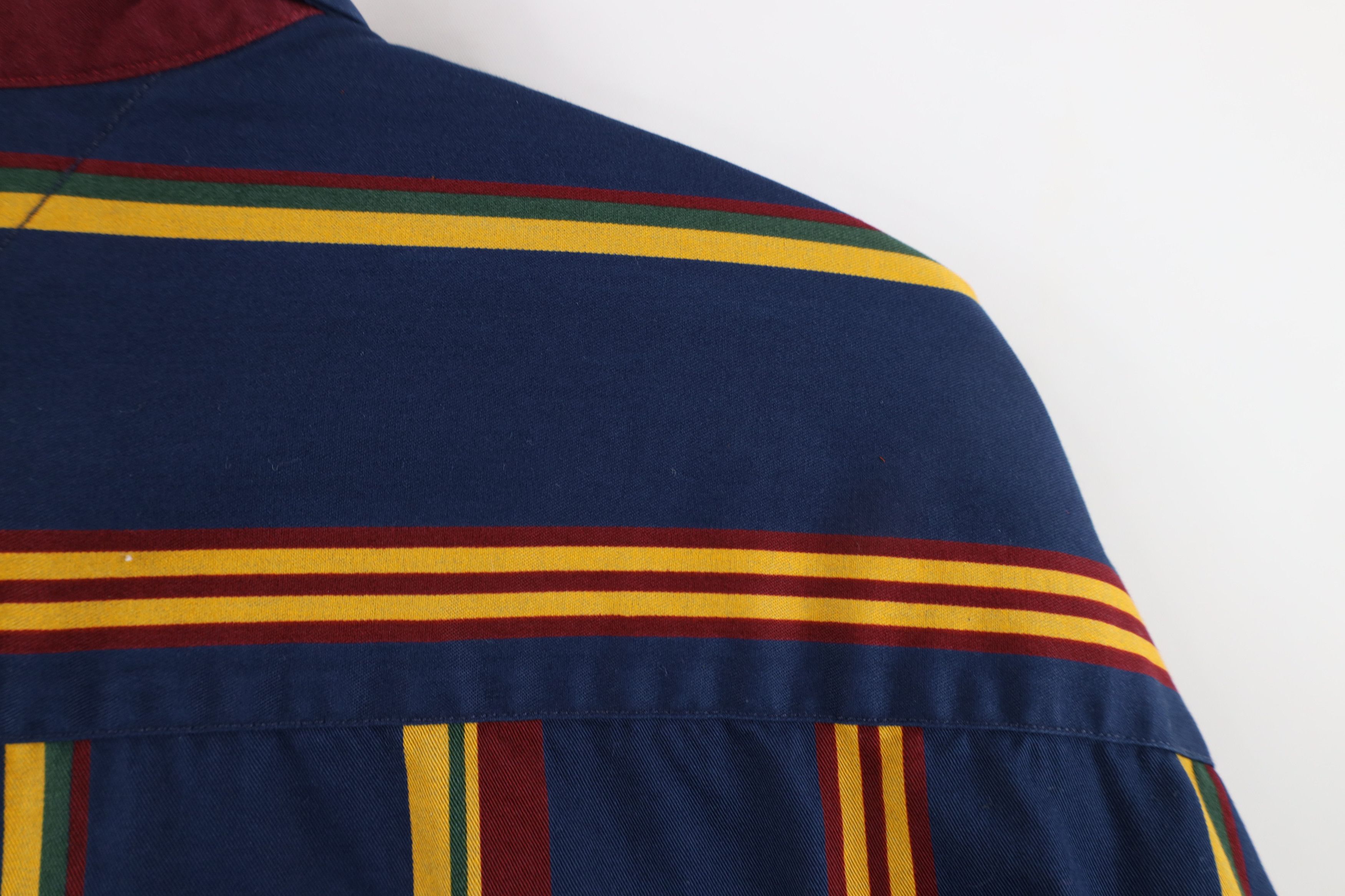Tommy Hilfiger × Vintage Vintage 90s Tommy Hilfiger Collared Button Down Shirt Size US L / EU 52-54 / 3 - 10 Thumbnail