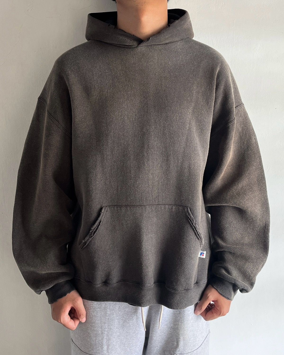 Russell Athletic × Vintage 1990s - Vintage Russell Dri-Power Black Hoodie Size US XL / EU 56 / 4 - 2 Thumbnail