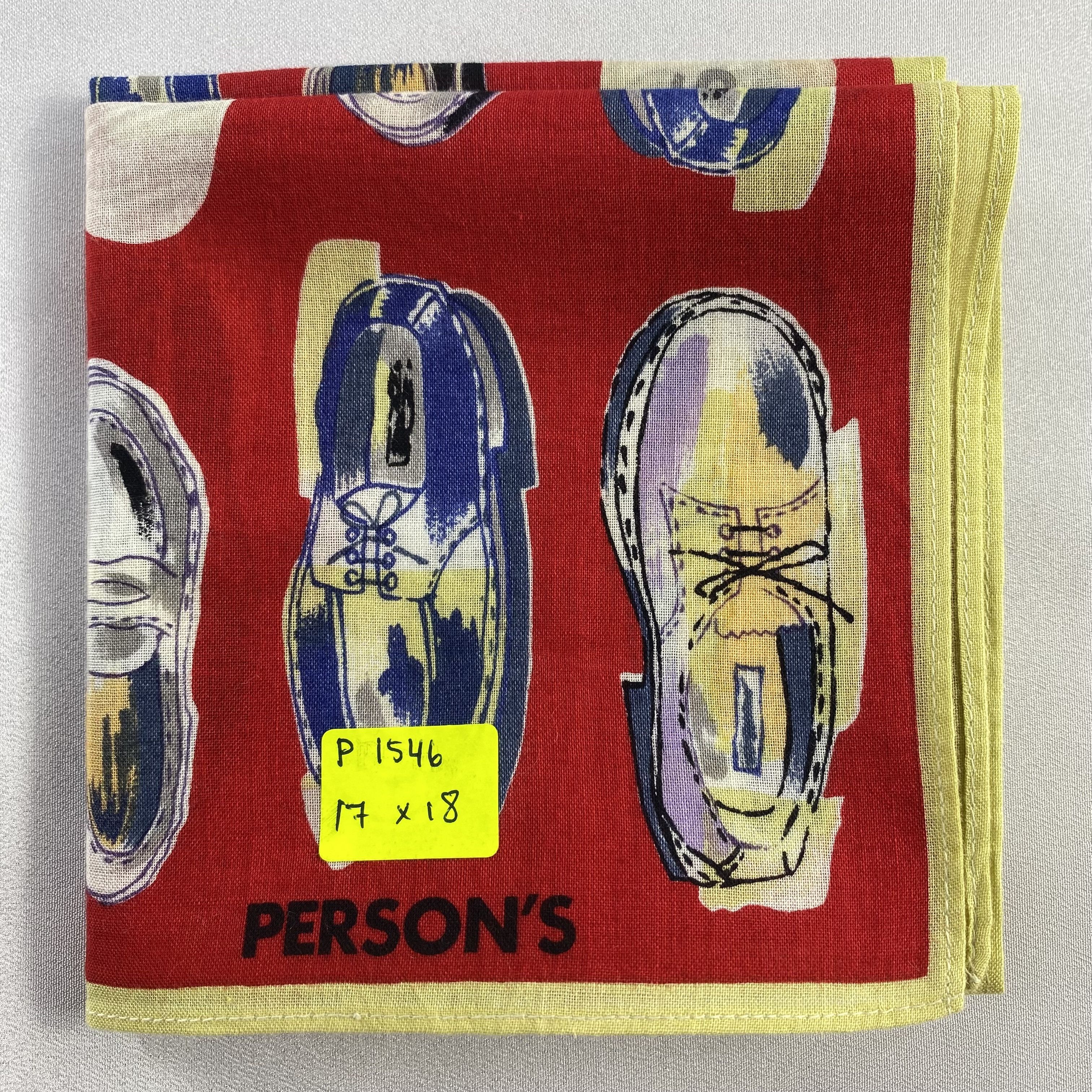 PERSON'S × Vintage Persons Neckerchief / Bandana / Handkerchief-P1546 Size ONE SIZE - 5 Thumbnail
