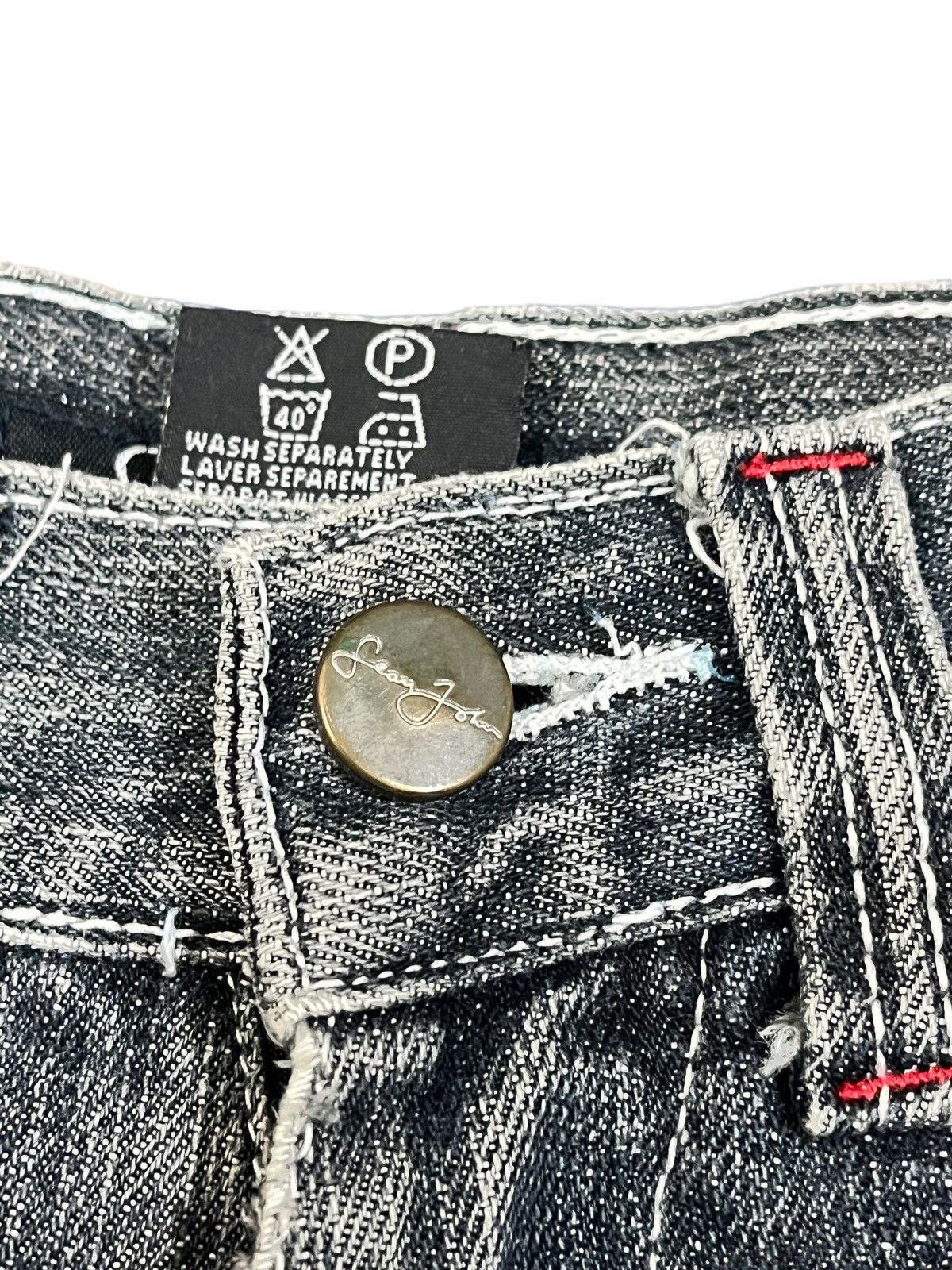 Sean John Vintage Sean John Baggy Embroiddery Denim Size US 31 - 5 Thumbnail