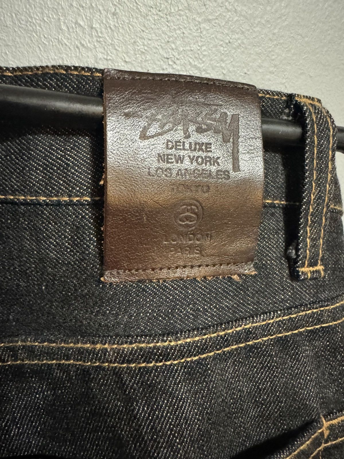 Stussy Stussy Deluxe Slim Fit Raw Red Line Selvedge Jeans Size US 32 / EU 48 - 3 Thumbnail
