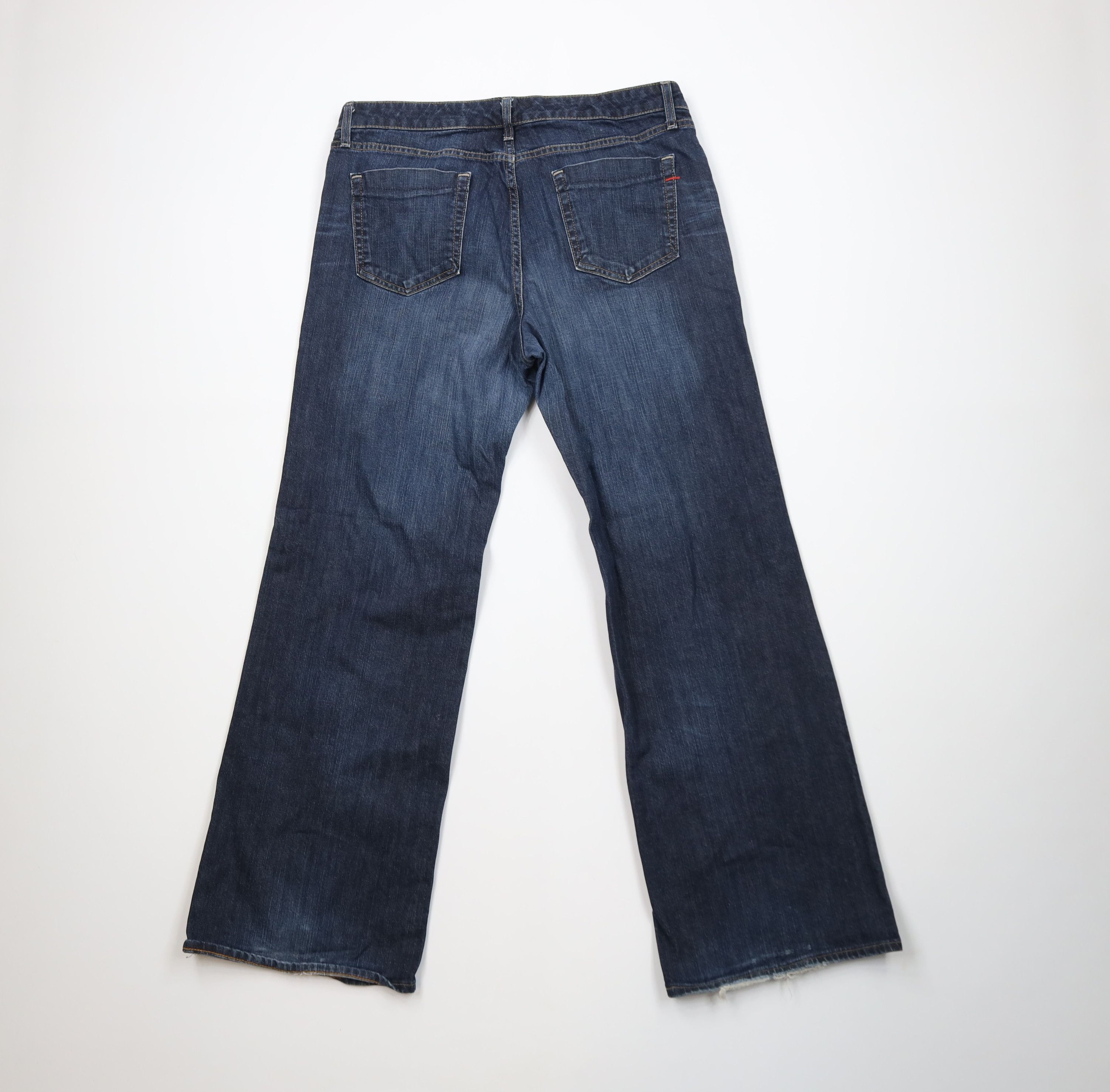 Gap Vintage Y2K Gap Stretch Flared Wide Leg Denim Jeans Blue Size 36" / US 14 / IT 50 - 9 Thumbnail