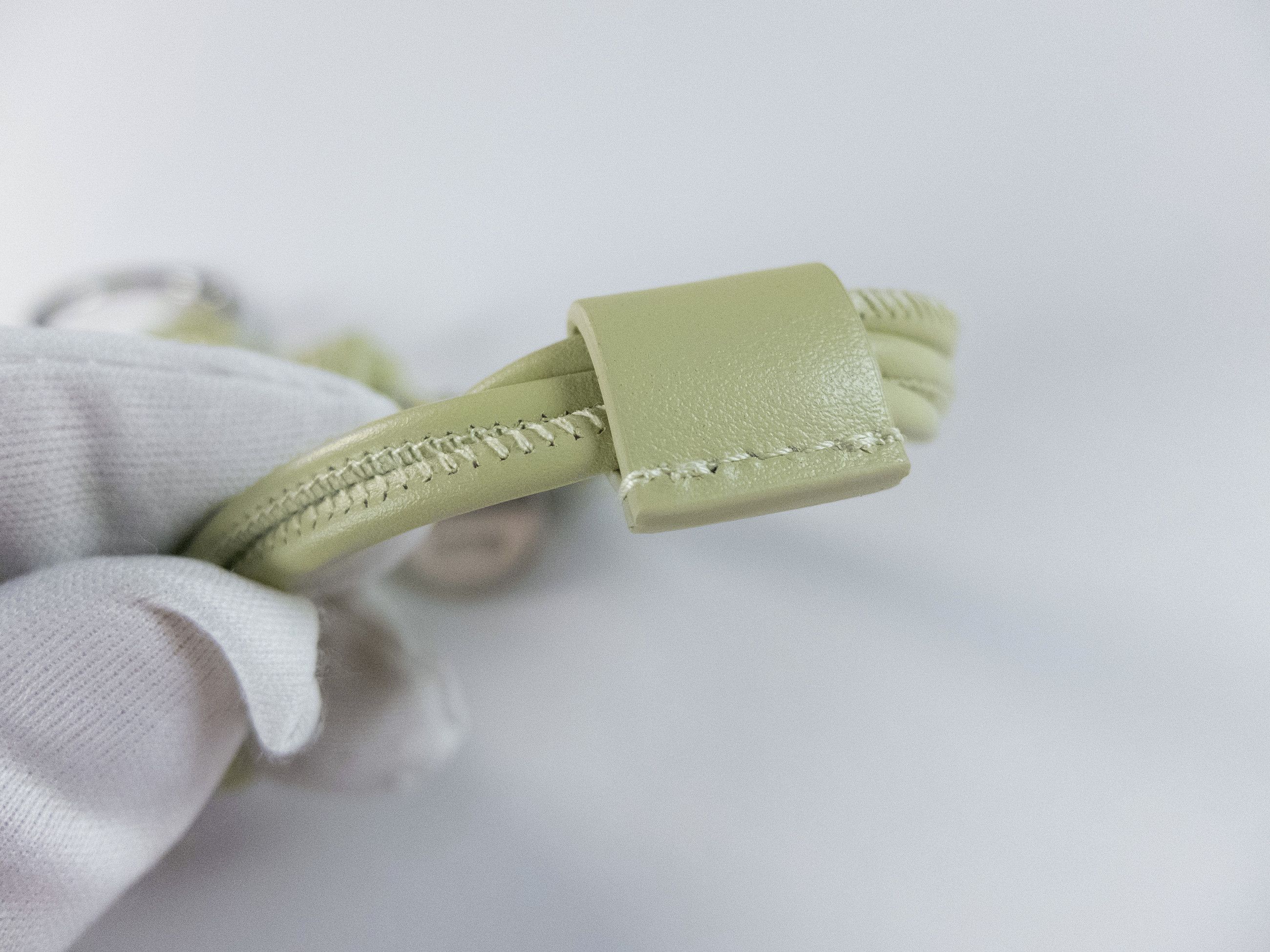 Jil Sander JIL SANDER Tangle pastel green knotted leather keychain Size ONE SIZE - 4 Thumbnail