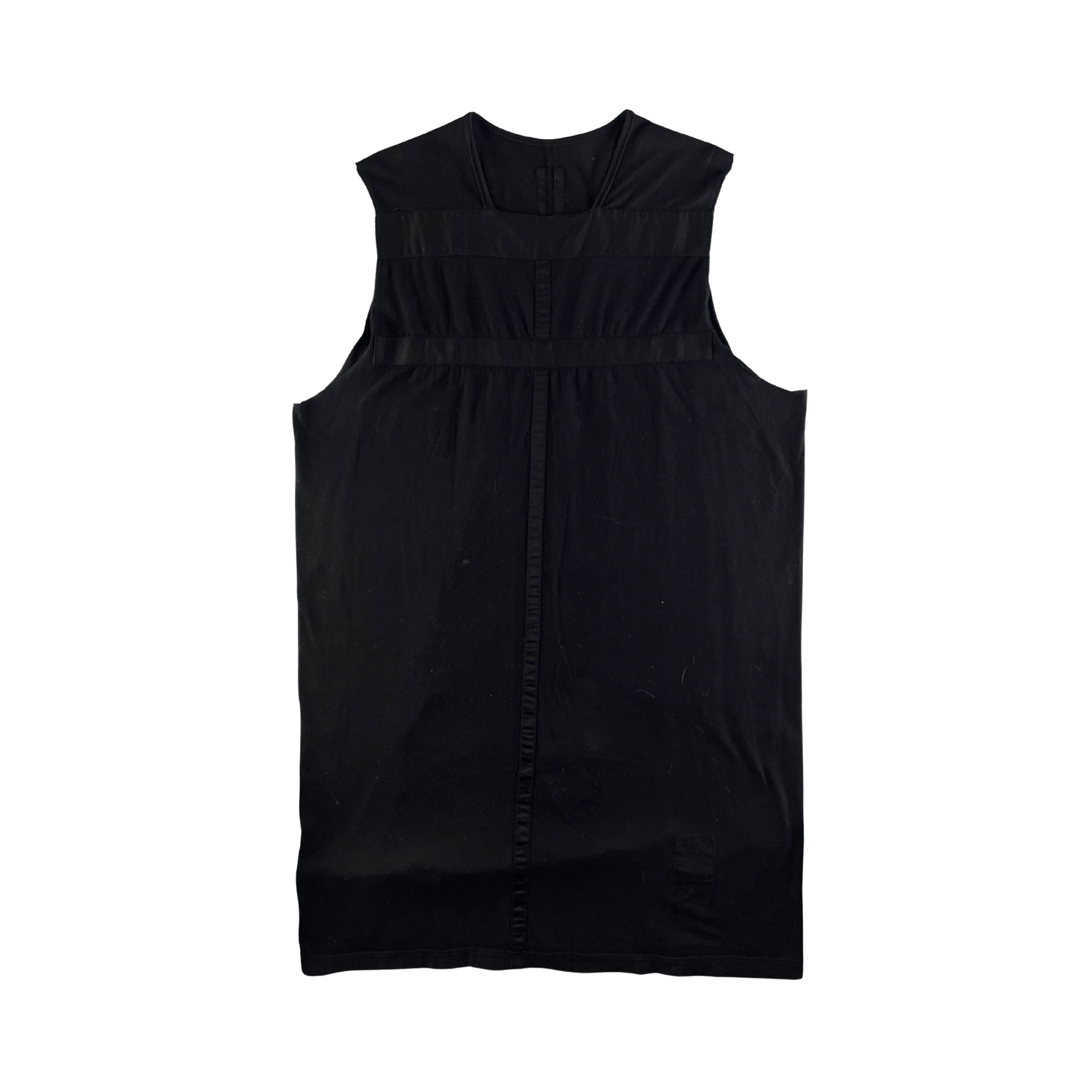 Rick Owens Rick Owens Black Sleeveless T-Shirt Size US XL / EU 56 / 4 - 2 Thumbnail