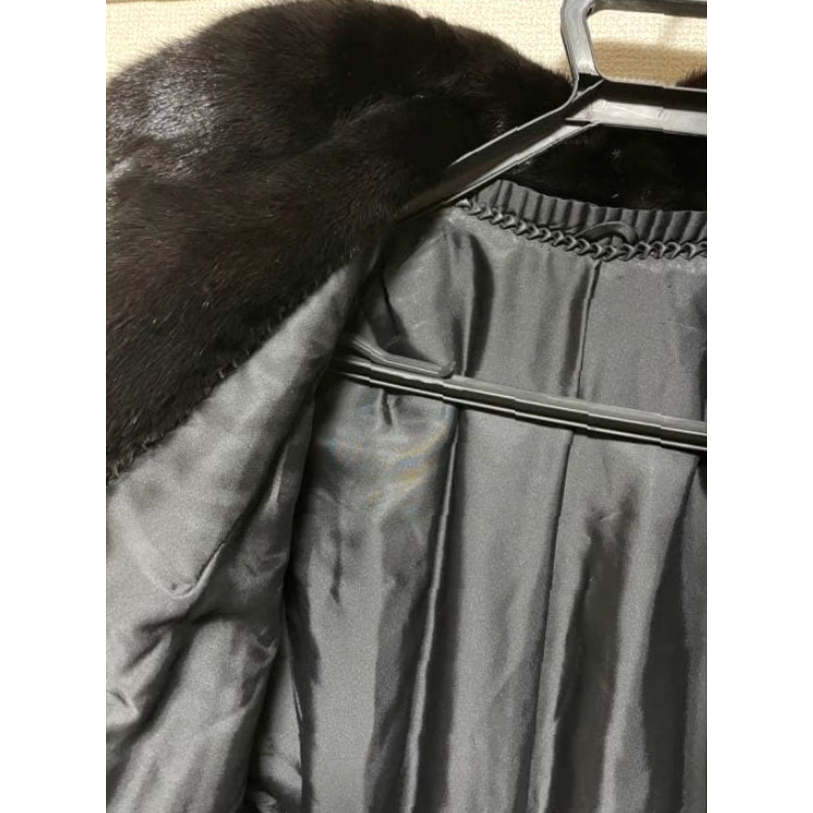 Vintage VINTAGE SAGA Mink Fur Mid Coat Jacket Dark Brown Women US XL 2Way Stand Collar Fur Coat Size XL / US 12-14 / IT 48-50 - 8 Thumbnail