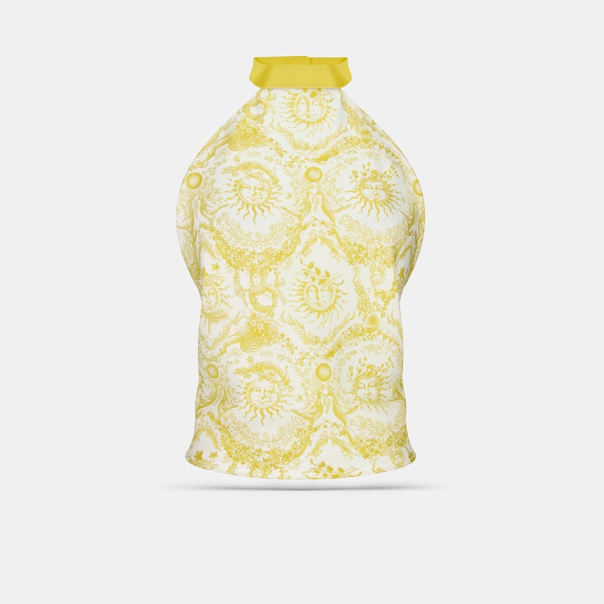 Dior o1bcso1str0226 Size:OS/Jouy Soleil Silk Top in White/Yellow Size M / US 6-8 / IT 42-44 - 1 Thumbnail