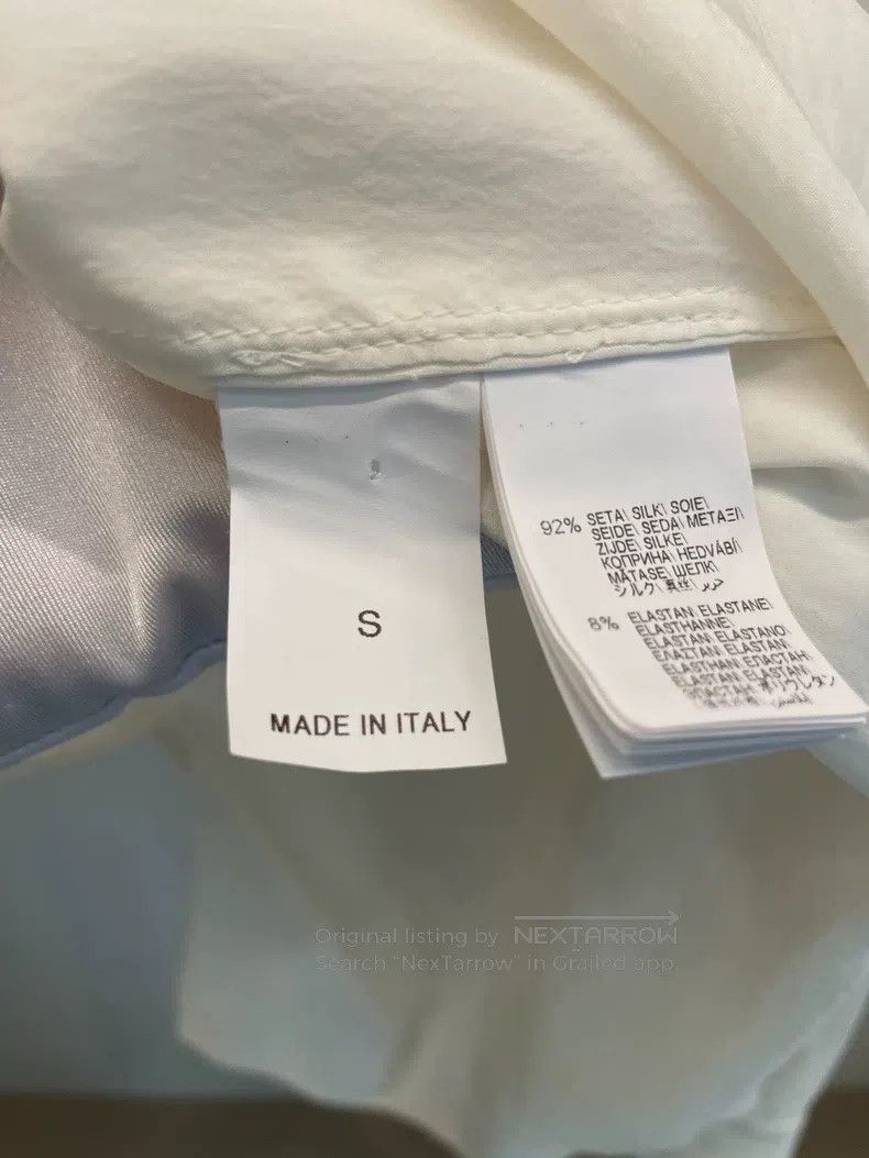 Brunello Cucinelli Brunello Cucinelli White Silk Shirt Size S / US 4 / IT 40 - 4 Thumbnail