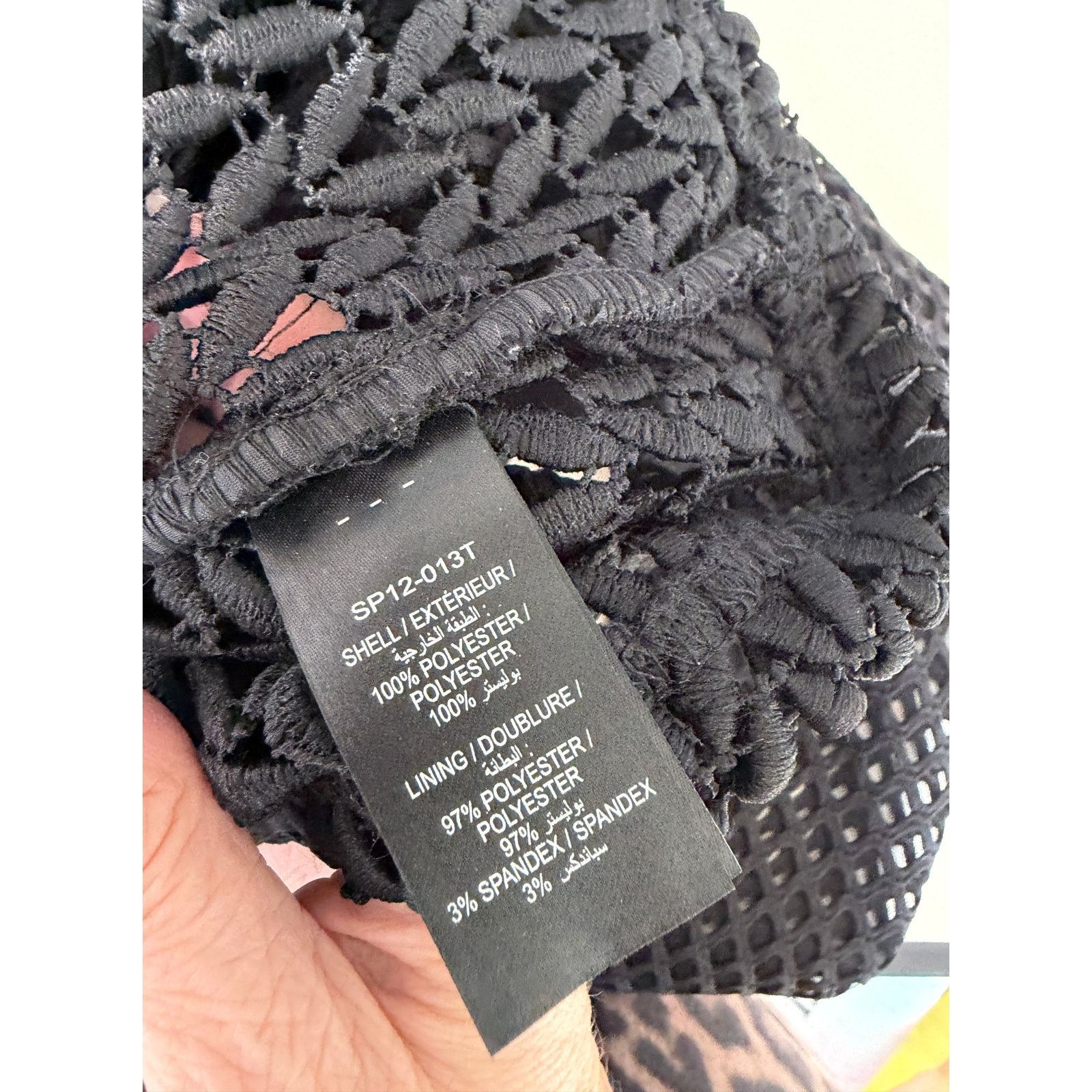Self-Portrait Self-Portrait Black Purl Knit Cold Shoulder Top US 4 Size S / US 4 / IT 40 - 12 Thumbnail