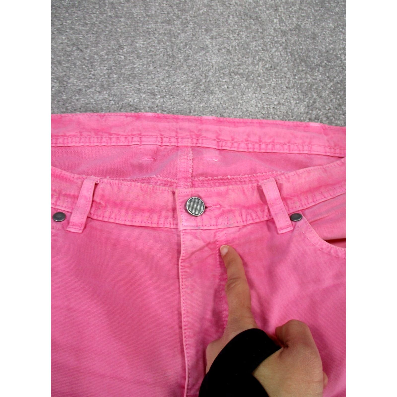 Vintage Oliver Ridley Chino Pants Womens Regular 40 Pink Solid Size 27" / US 4 / IT 40 - 4 Thumbnail