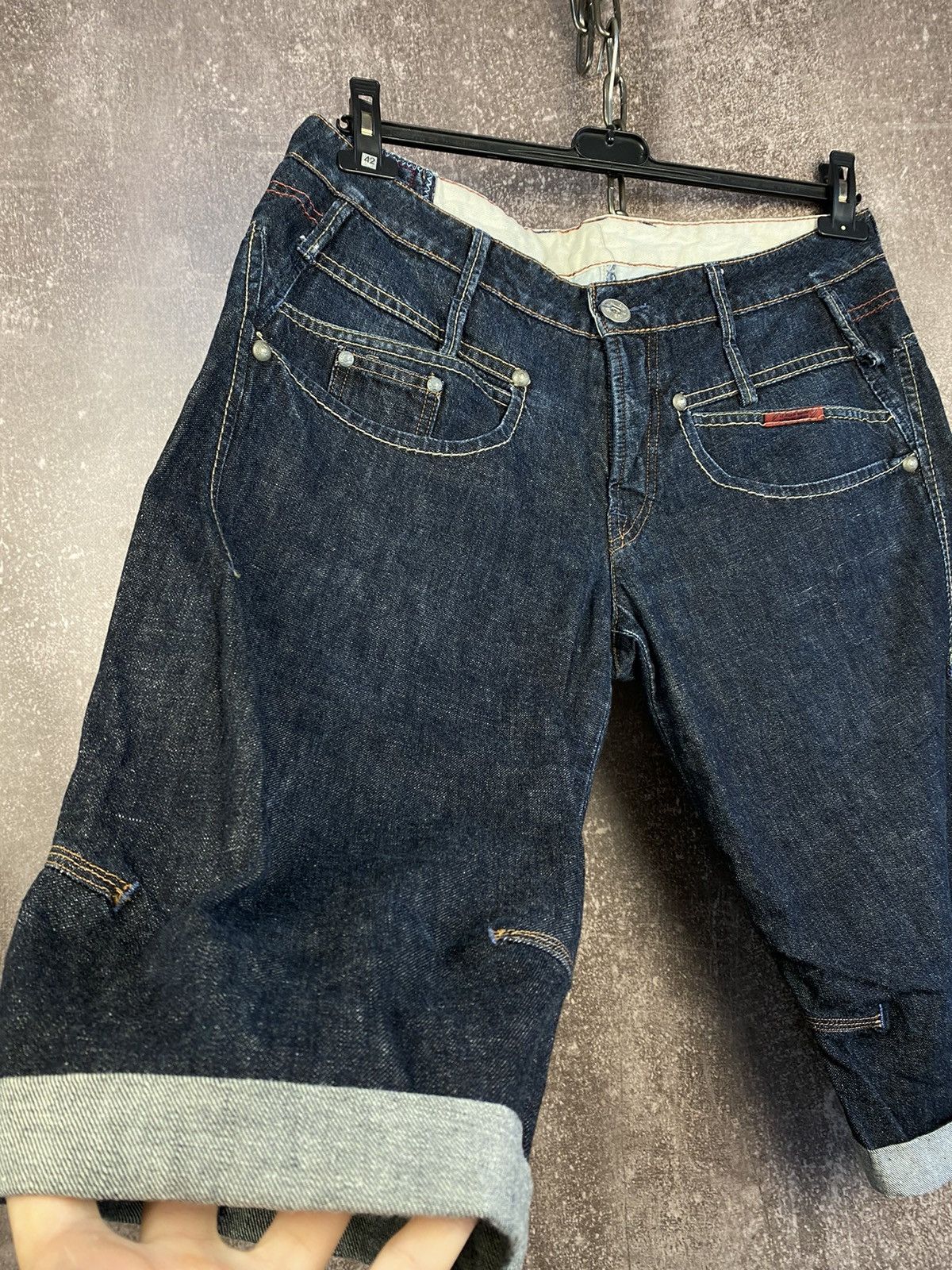 Marithe + Francois Girbaud × Vintage Vintage 90s Marithe Francois Girbaud Denim Shorts Jorts Size US 33 - 3 Thumbnail