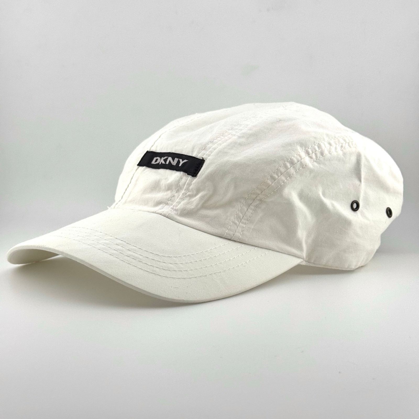 DKNY Vintage DKNY White 5 Panel Camp Hat Cap Adjustable Y2K Size ONE SIZE - 2 Thumbnail