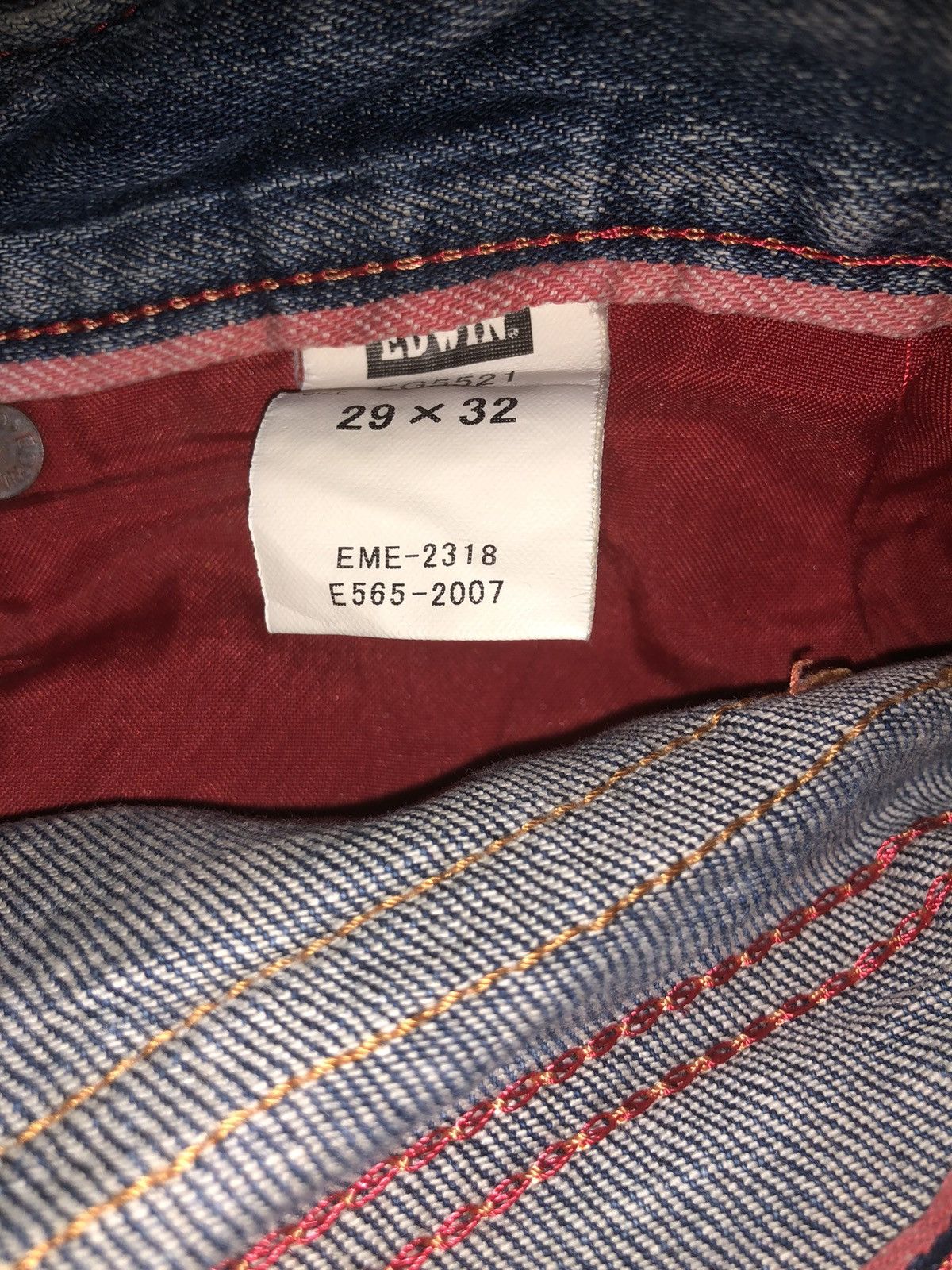 Edwin × Vintage VINTAGE EDWIN BLUE TRIP SELVEDGE DENIM Size 30" / US 8 / IT 44 - 18 Thumbnail