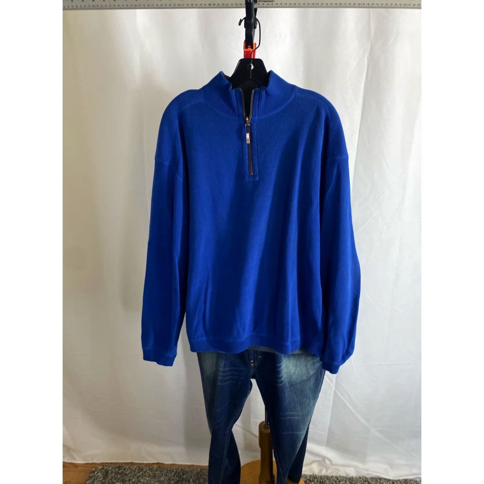 Tommy Bahama Tommy Bahama Shirt Mens L Blue Gray Reversible SWEATER Polo Color Sharp 90s? Size US L / EU 52-54 / 3 - 4 Thumbnail