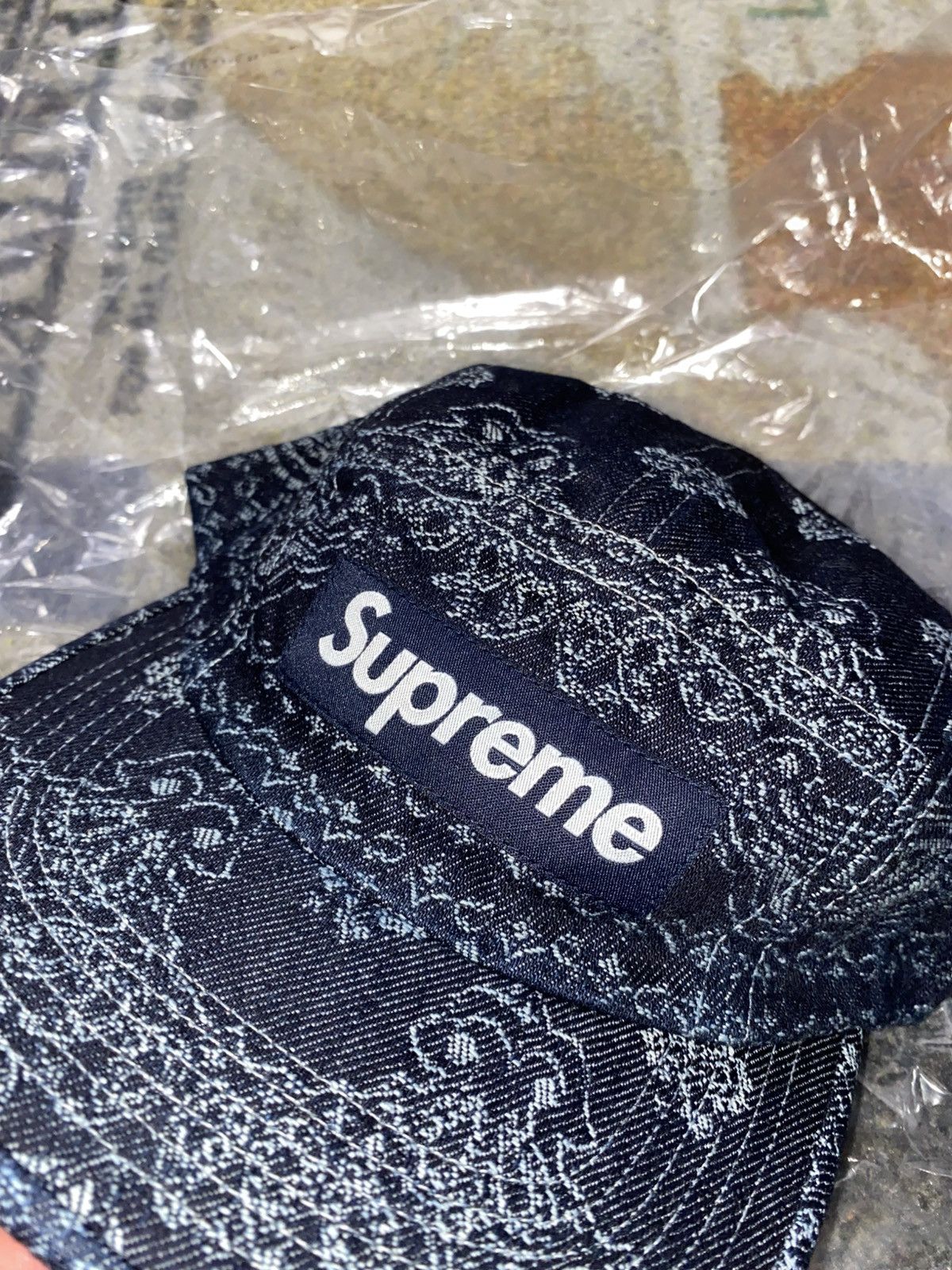 Supreme Supreme Bandana Jacquard Denim Camp Cap Size ONE SIZE - 2 Thumbnail