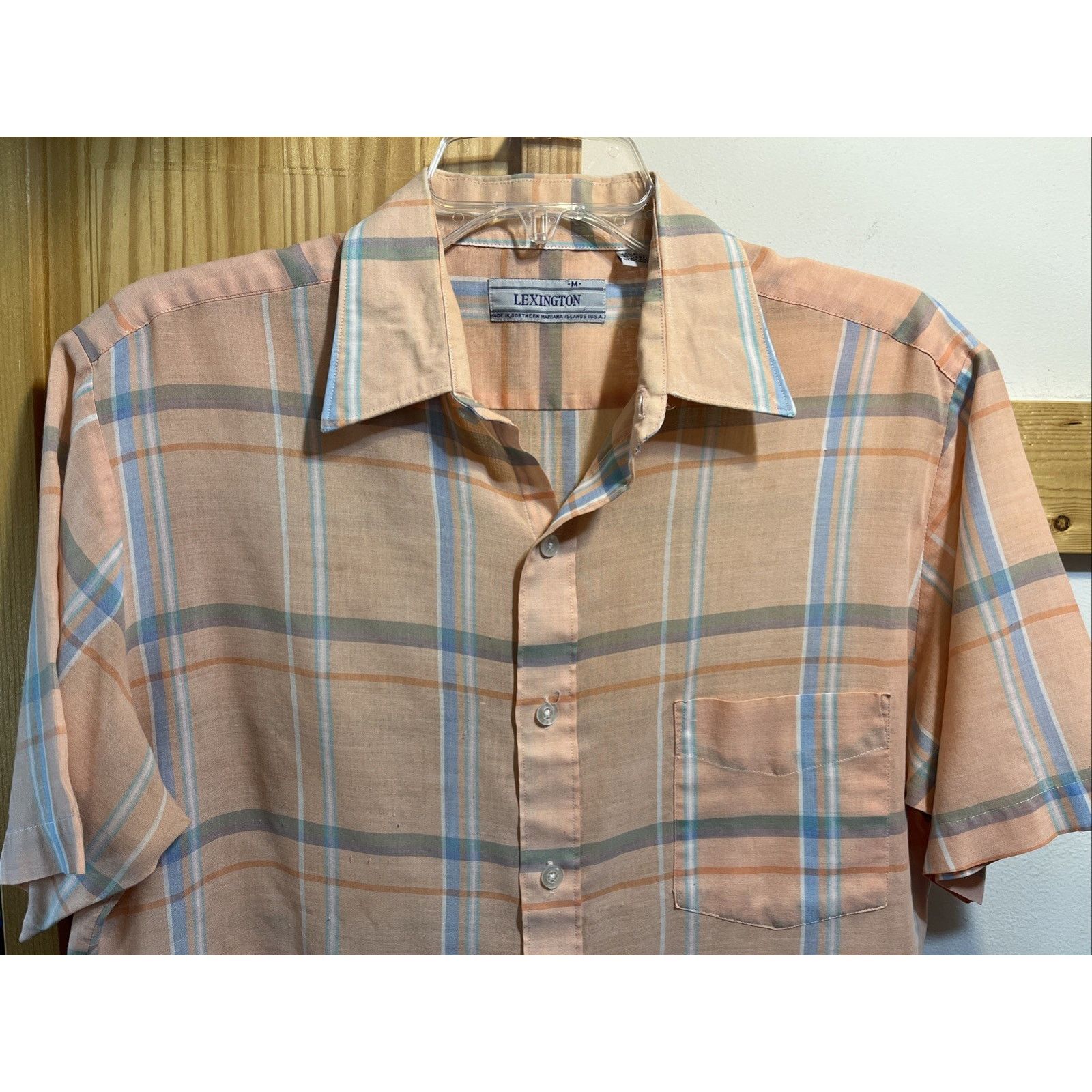 Other Vintage Lexington Men's Button Short Sleeve Shirt M Orange Size US M / EU 48-50 / 2 - 5 Thumbnail