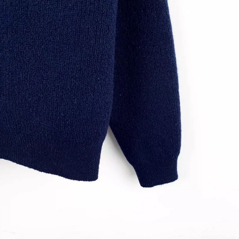 Celine Celine Navy Blue Wool Knit Sweater Size US S / EU 44-46 / 1 - 4 Thumbnail