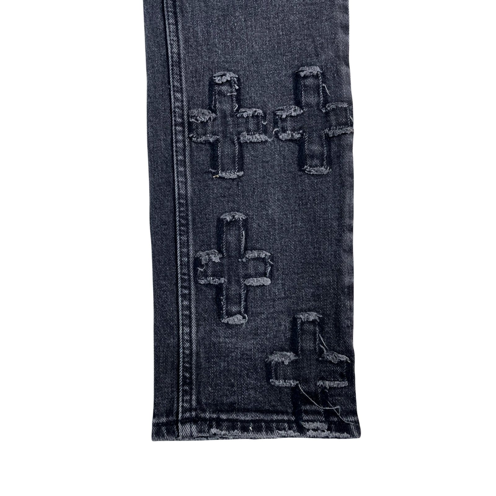 Ksubi Ksubi Jeans Cross Patch Black Wash Jeans Size US 29 - 4 Thumbnail