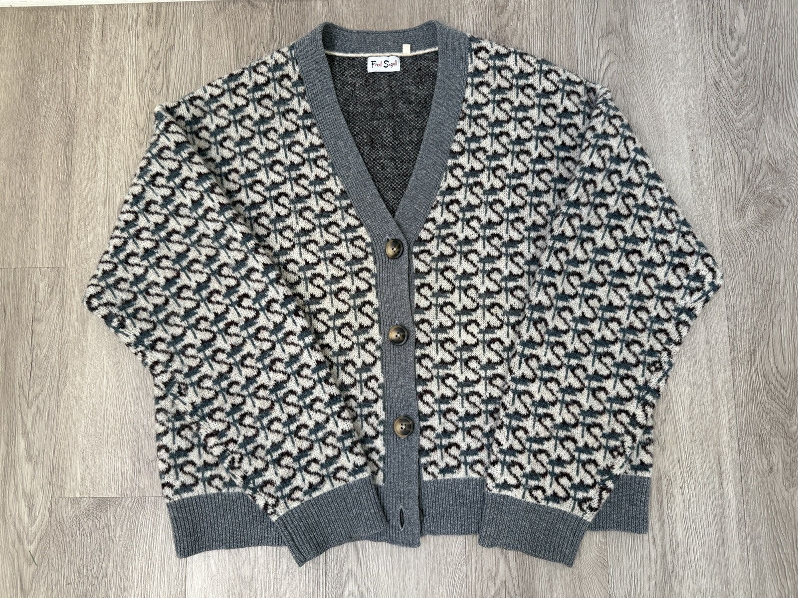 Fred Segal Fred Segal Alpaca Cardigan (Gucci Vibes) Sz Large Size US L / EU 52-54 / 3 - 2 Thumbnail