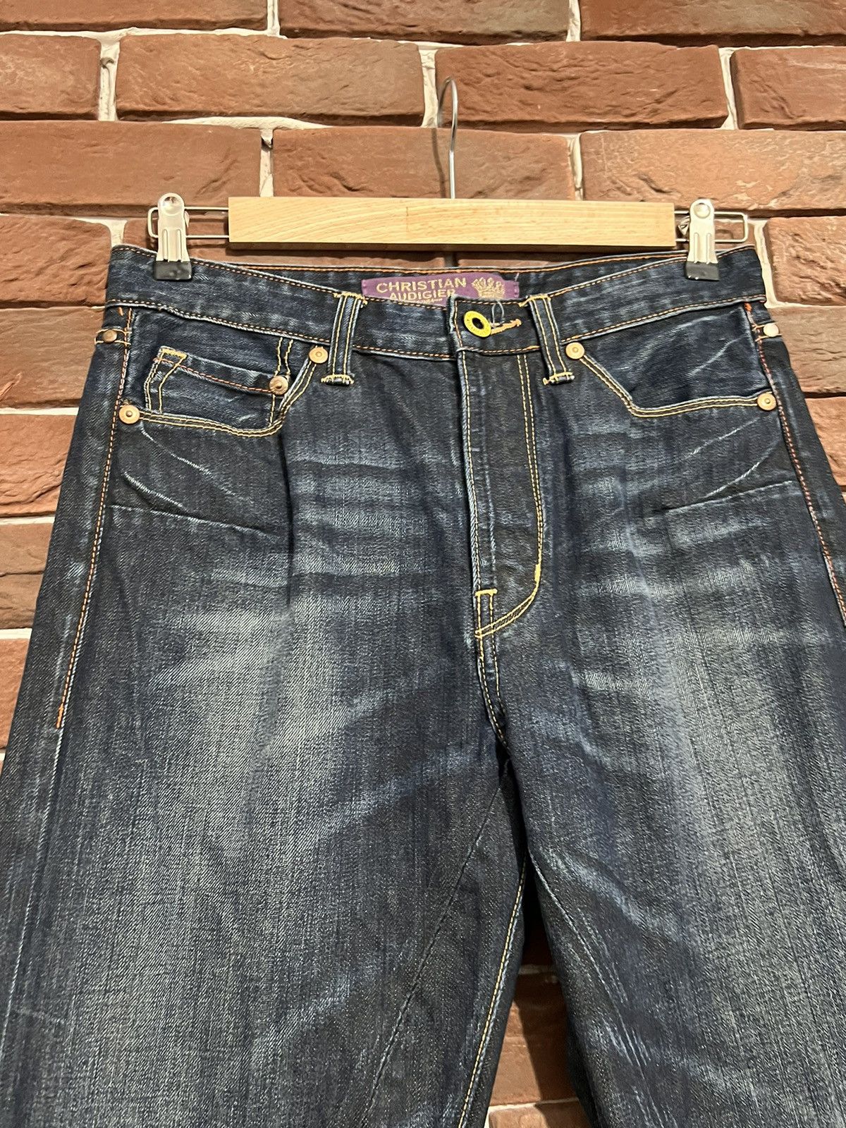 Christian Audigier Christian Audigier 31x34 Vintage Y2k Denim Pant Rare Hype Size US 31 - 5 Thumbnail
