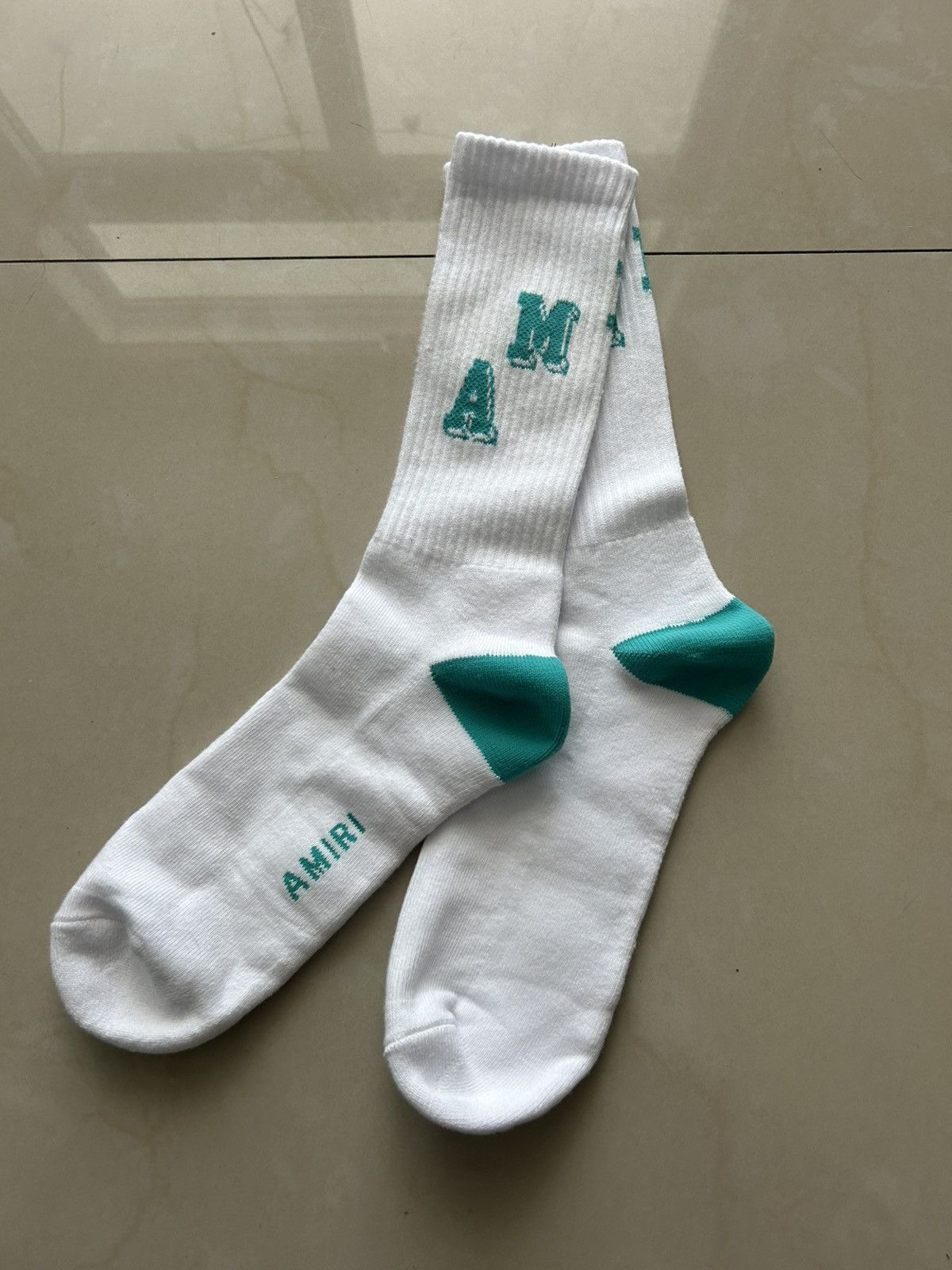 Amiri Amiri college logo socks Size ONE SIZE - 1 Thumbnail
