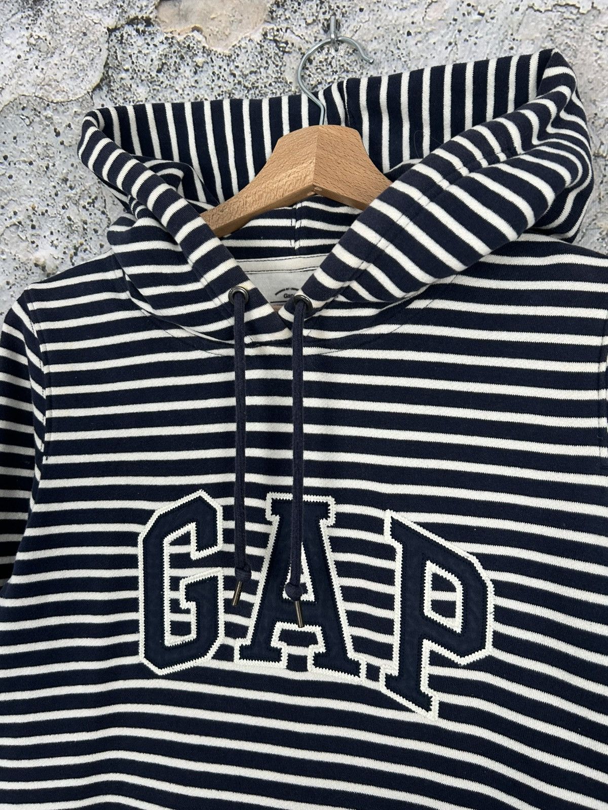Gap GAP Stripe Hoodie Streetwear Rap Skate Boxy Baggy Hype Size US S / EU 44-46 / 1 - 3 Thumbnail