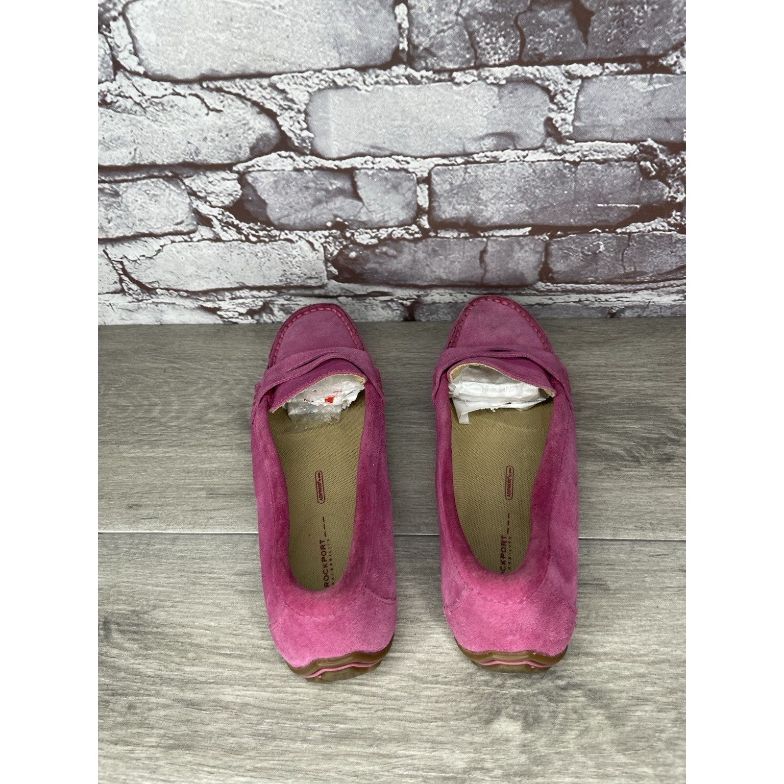 Rockport Rockport Fuchsia Pink Suede Leather Penny Loafer Driving Fla Size US 8 / IT 38 - 6 Thumbnail
