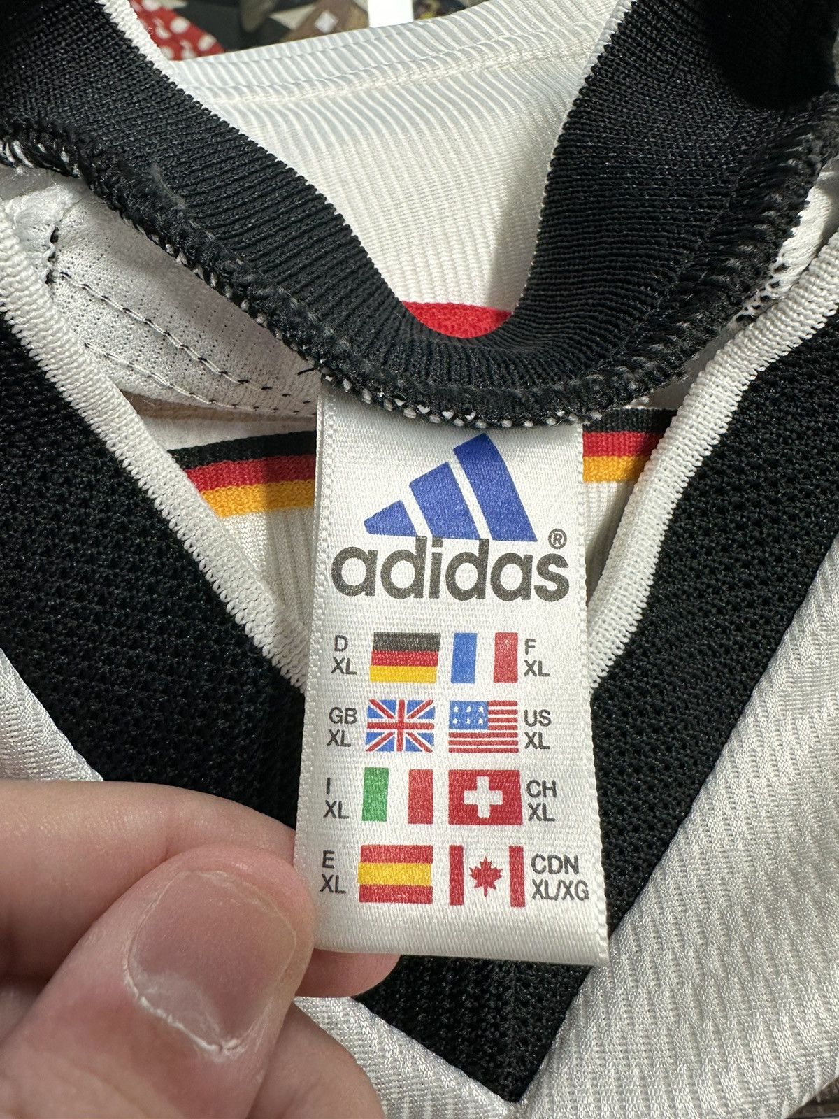 Adidas × Vintage Vintage Adidas 1998 Germany Soccer Jersey Kit Maglia RARE Size US XL / EU 56 / 4 - 12 Thumbnail